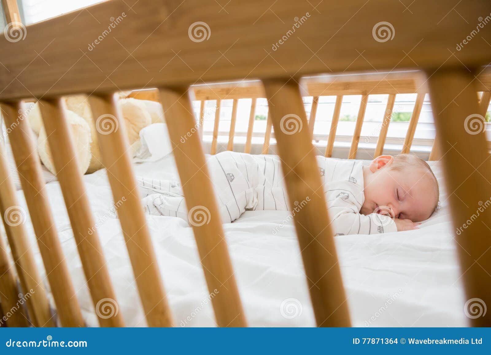 Baby Boy Sleeping on a Cradle Stock Photo Image of babyhood, baby