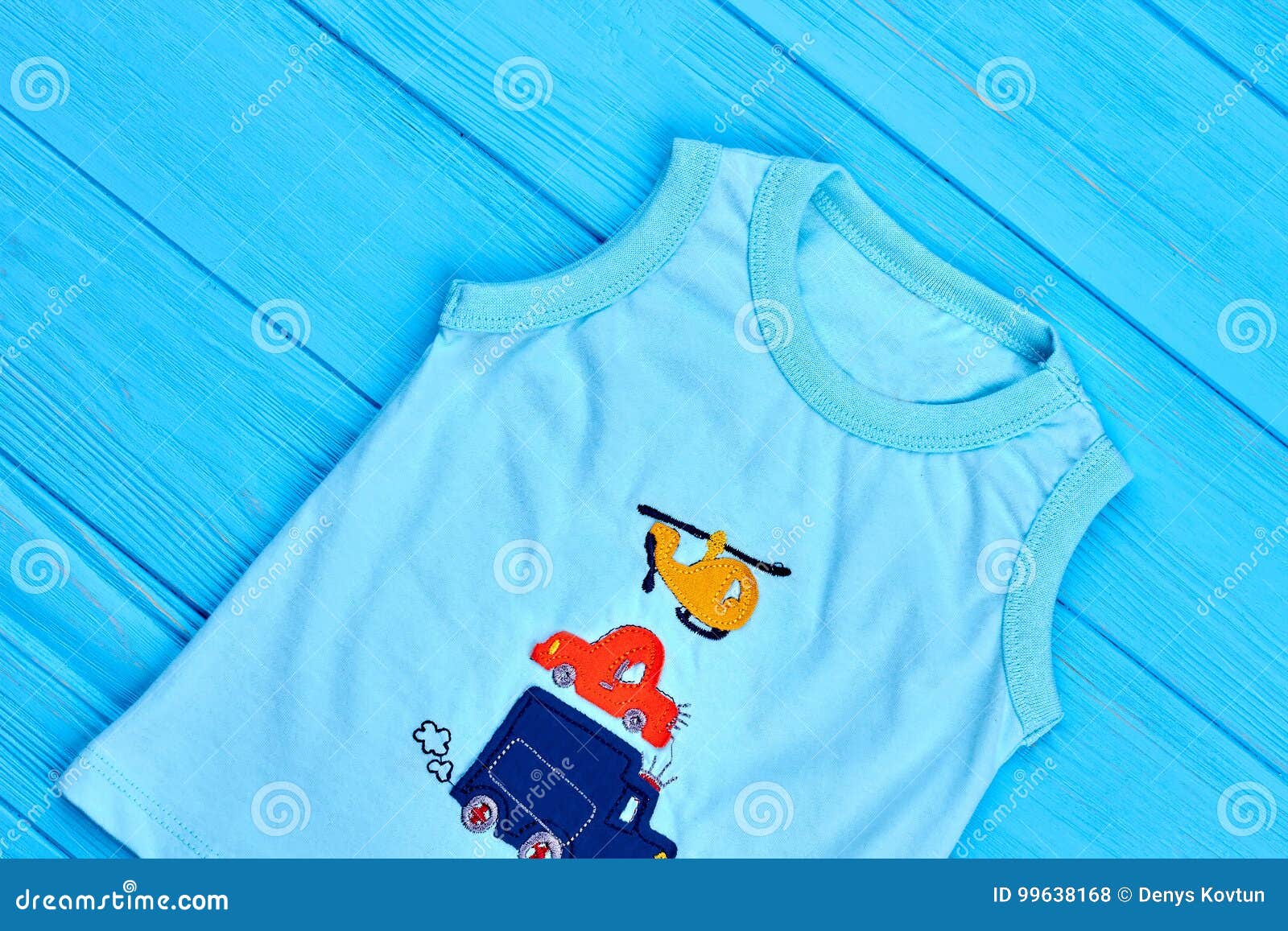 Baby-boy Sleeveless Cotton T-shirt. Stock Photo - Image of cotton ...