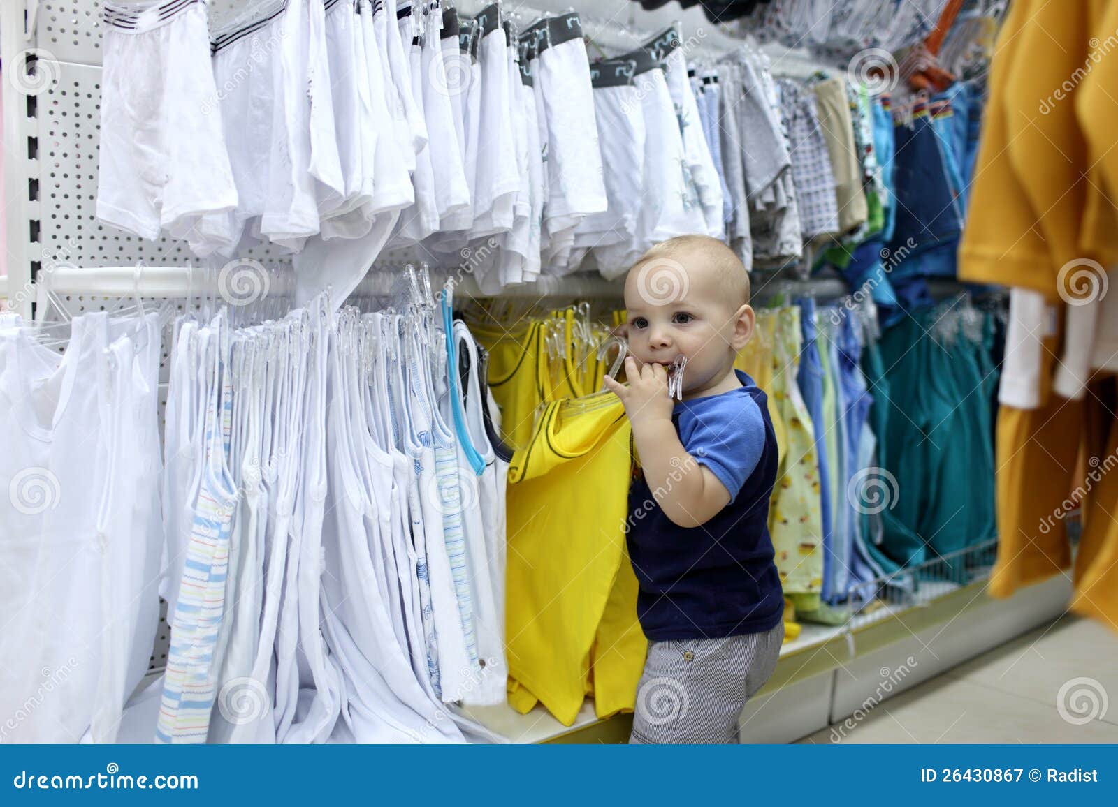Baby boy in store stock image. Image of human, baby, customer 26430867
