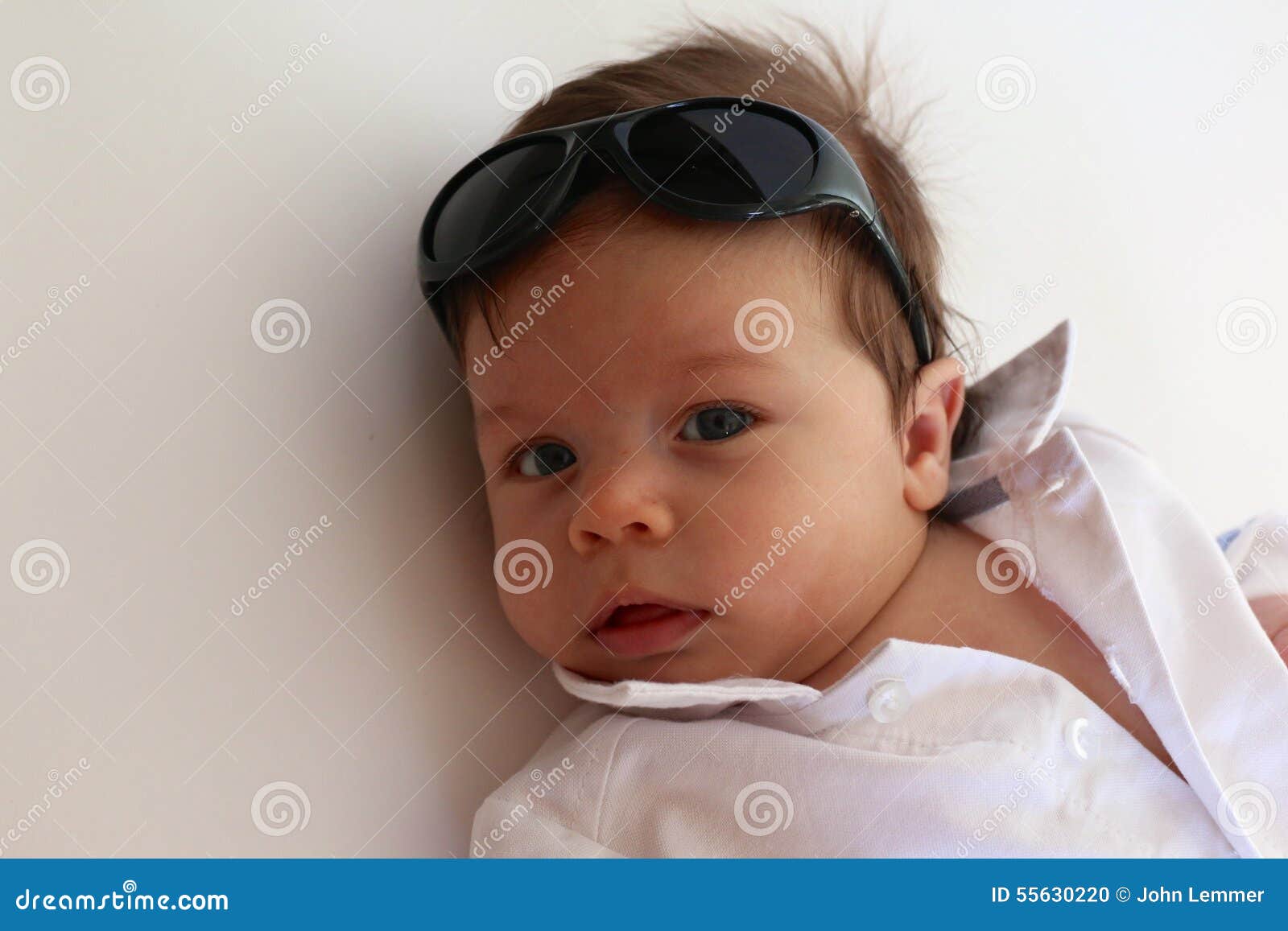 Baby Boy with Sunglasses stock photo. Image of baby, childhood 55630220