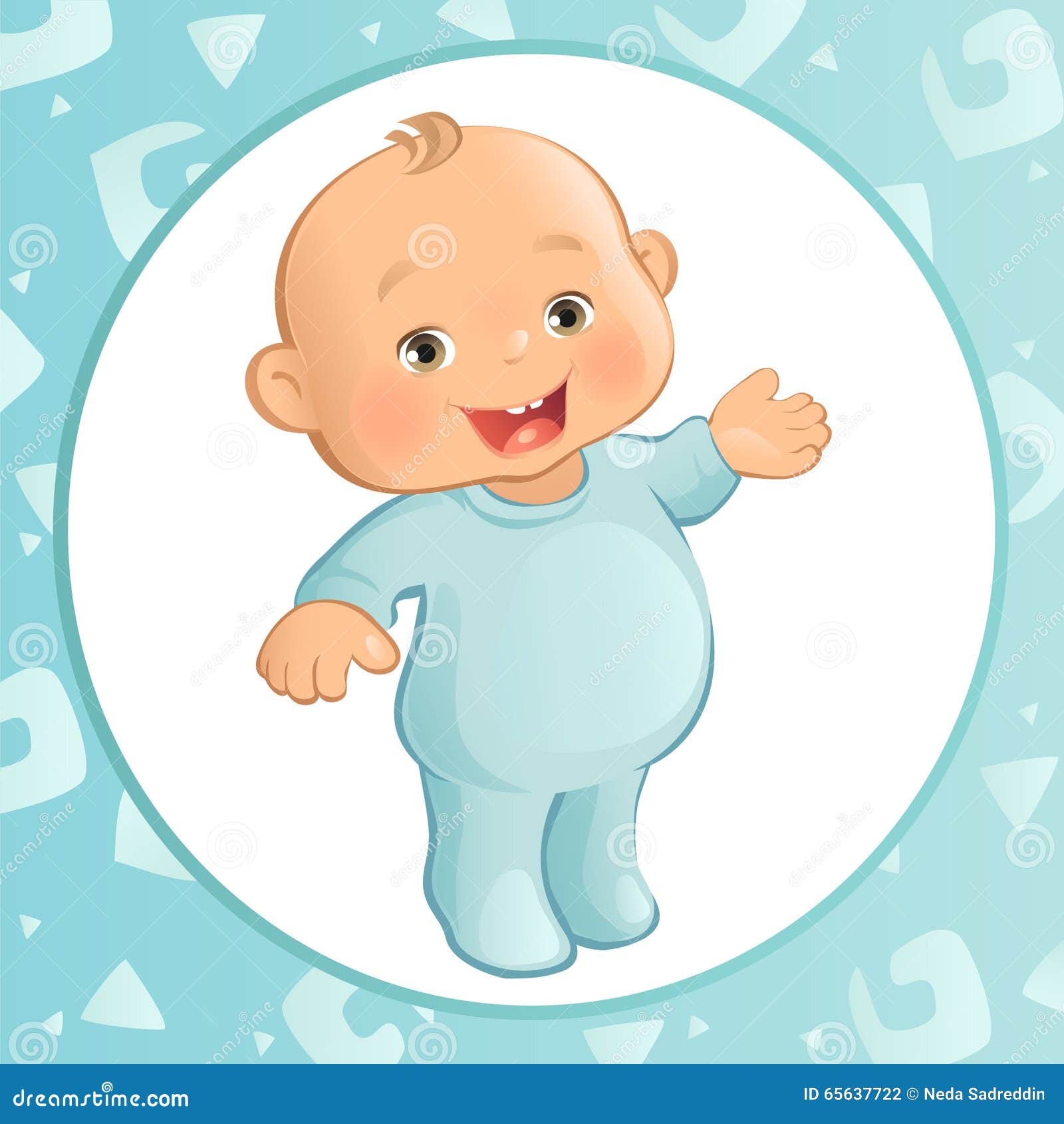 Baby Boy (Vector) stock vector. Illustration of childhood - 65637722