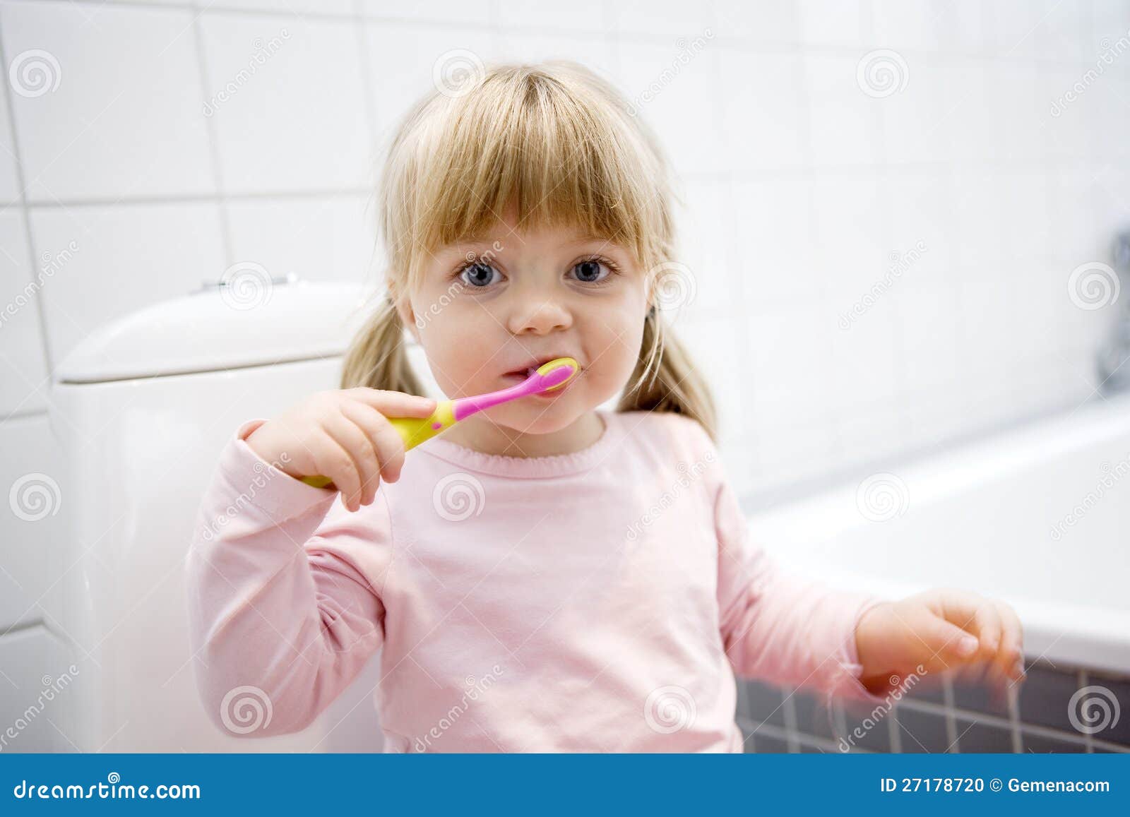 Baby Brushing teeth stock photo. Image of learning, beautiful 27178720