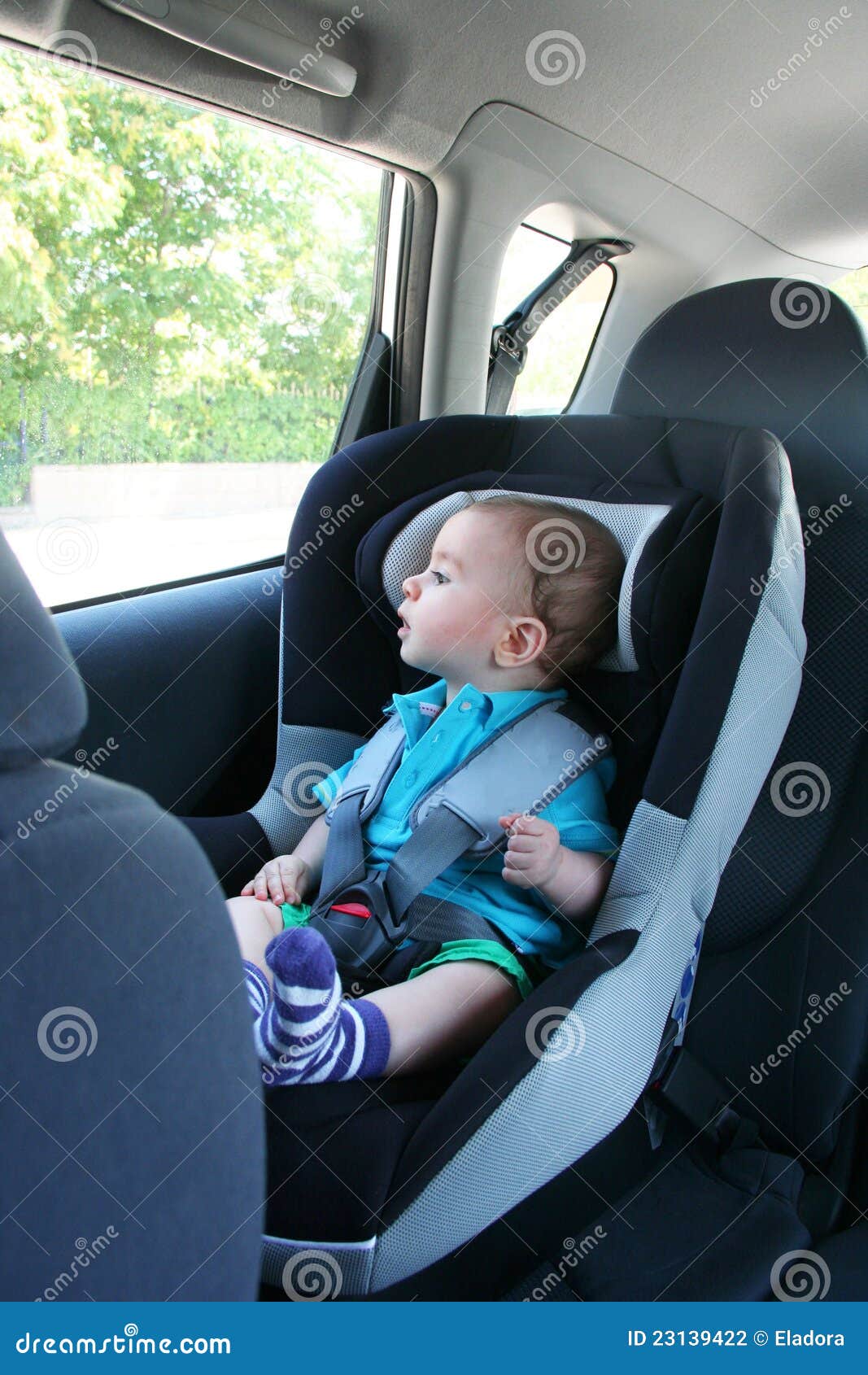 Baby in car stock photo. Image of chair, care, comfort 23139422