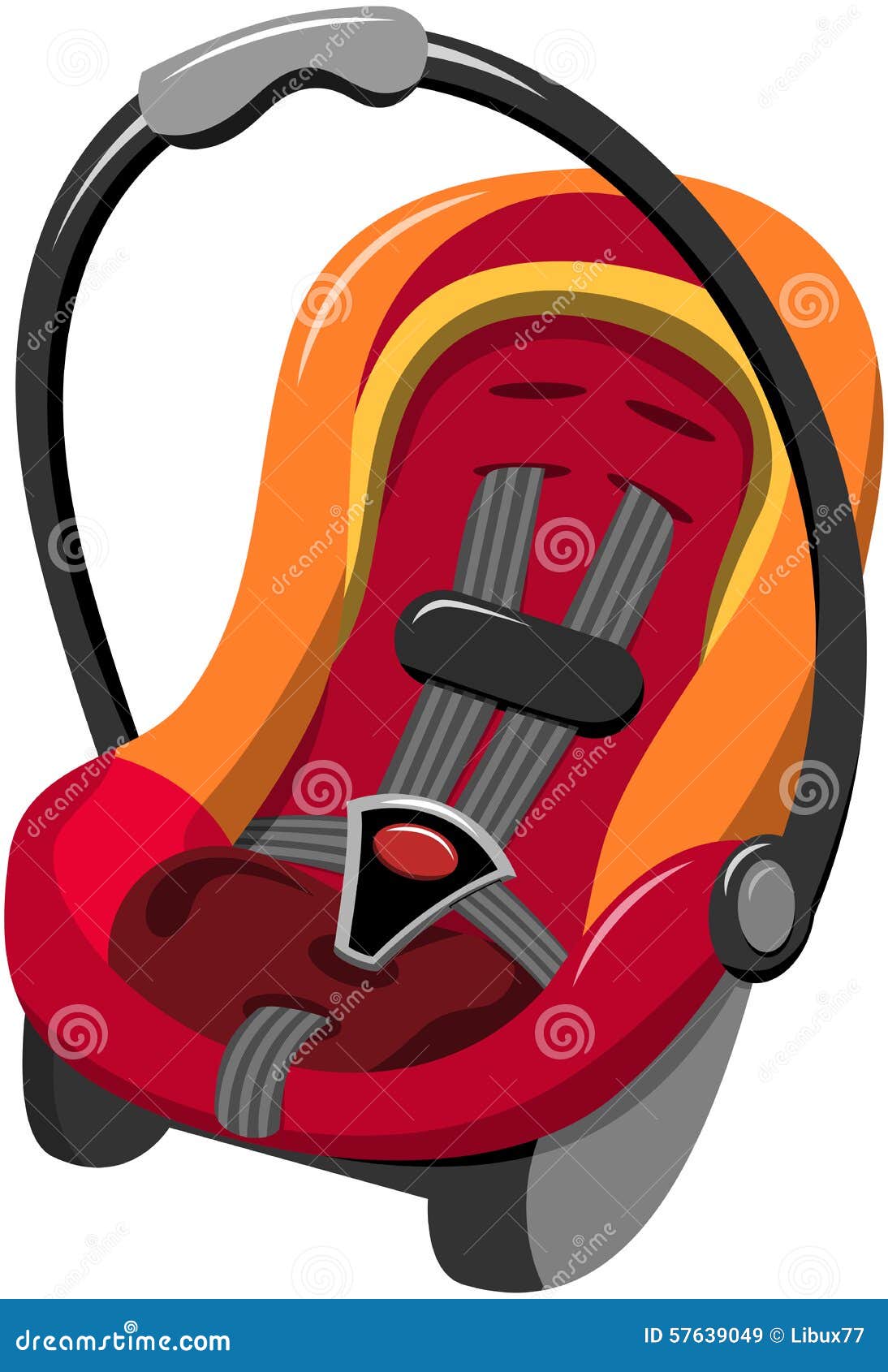 Isolated car seat set Royalty Free Vector Image