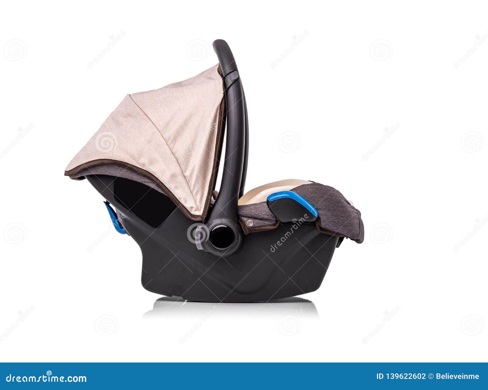 Baby Car Seat Isolated on a White Background Stock Photo Image of