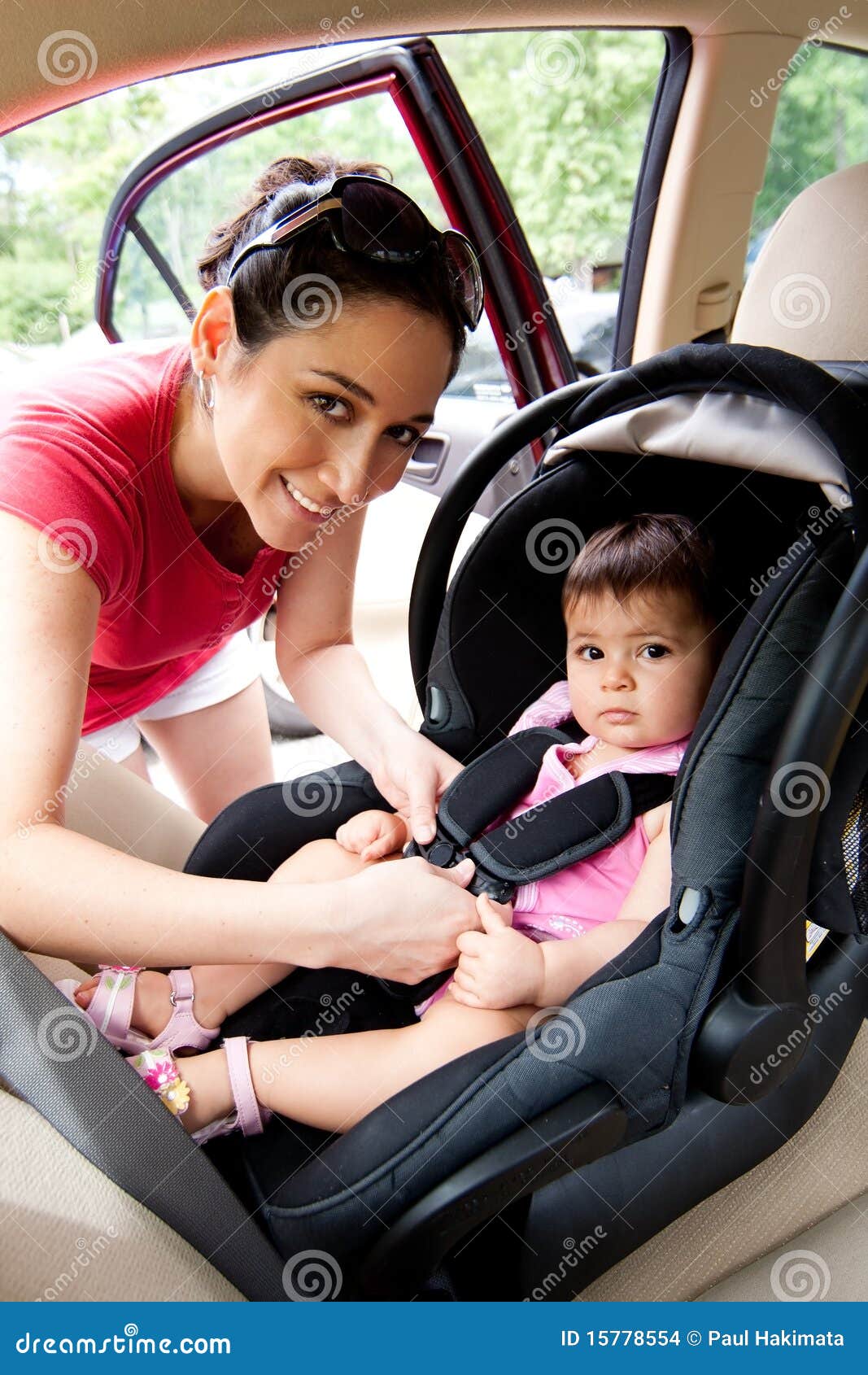 baby in car seat for safety