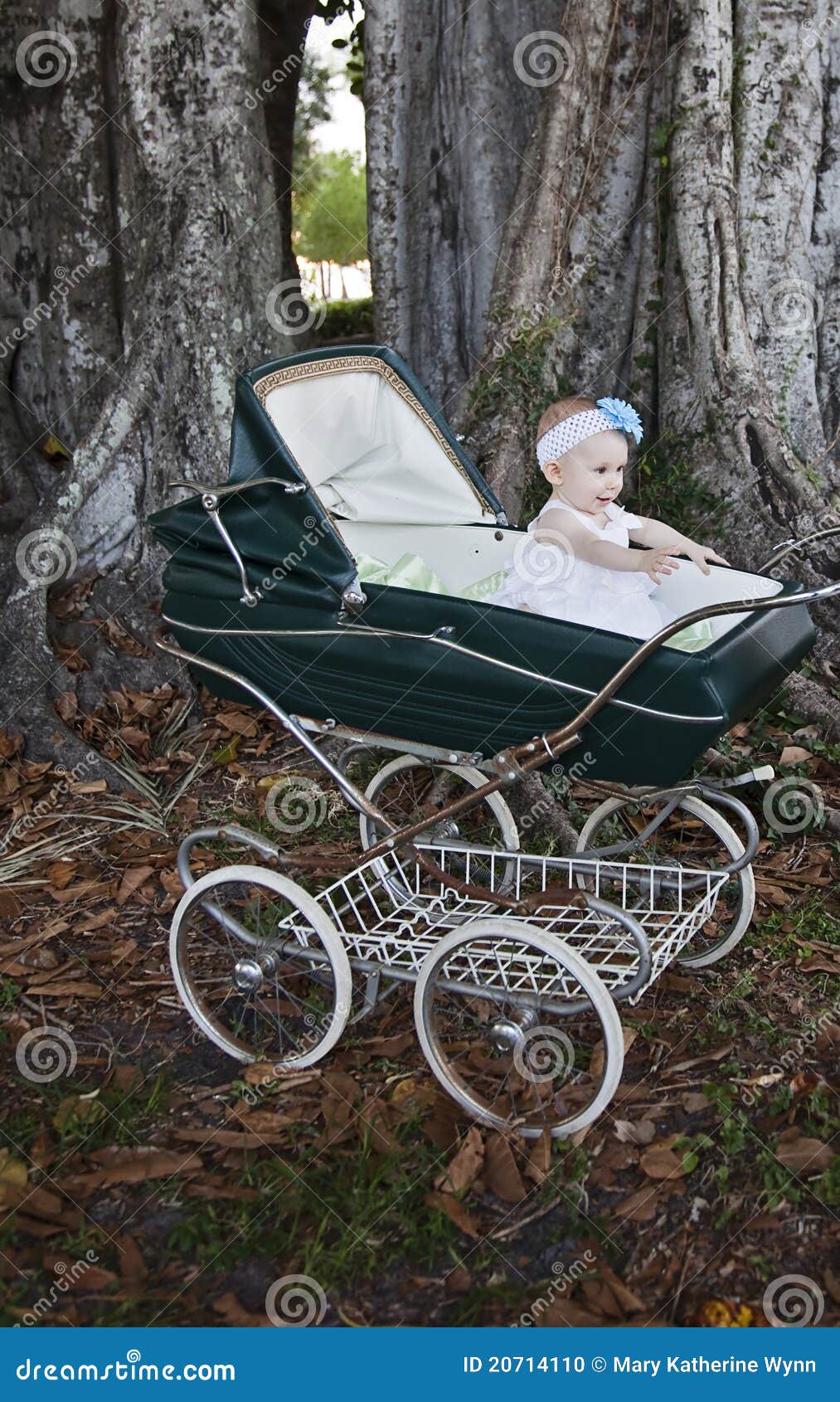 Baby in carriage stock photo. Image of cute, girl, baby - 20714110
