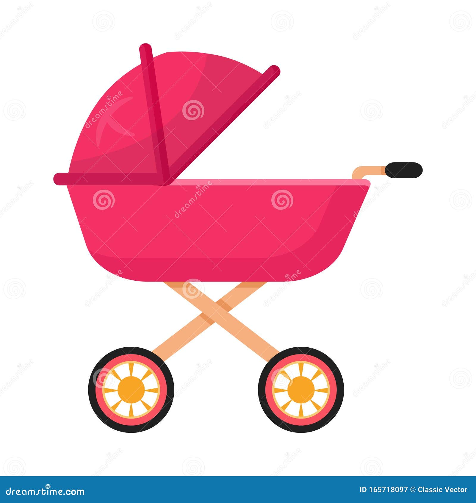 childcare vector pram