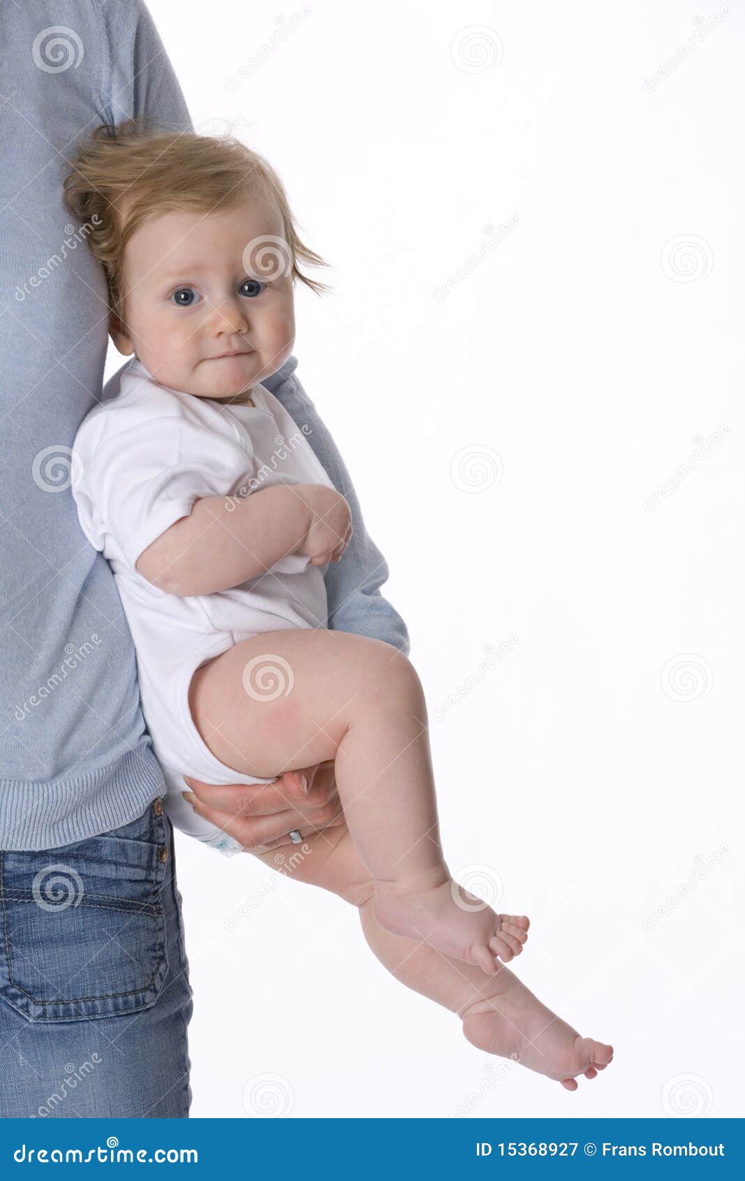 Baby carried by parent stock image. Image of carry, parent 15368927