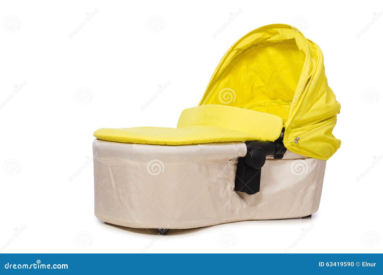 The Baby Carrycot Isolated on White Stock Photo Image of family