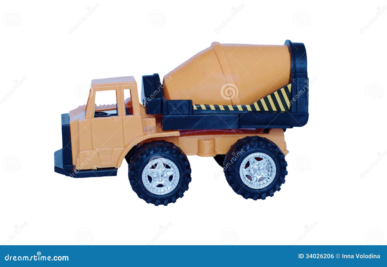 Baby Cement-mixer on White Background Stock Photo - Image of dump, play