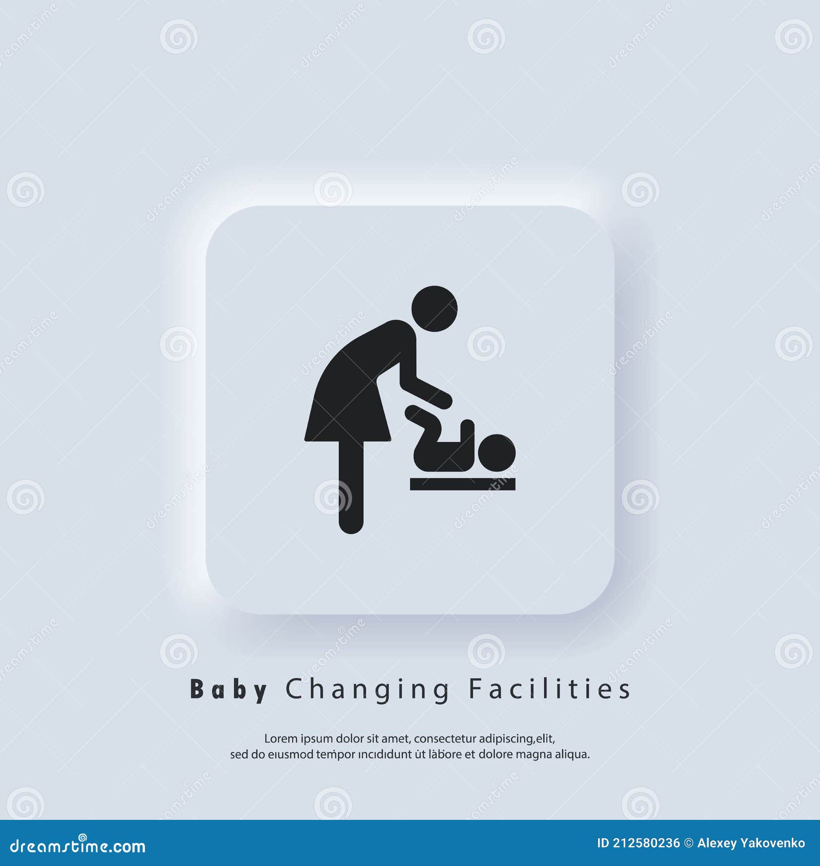 baby changing facilities. toilet room for mothers with kids. mother and child icon. baby changing room sign.  eps 10. ui