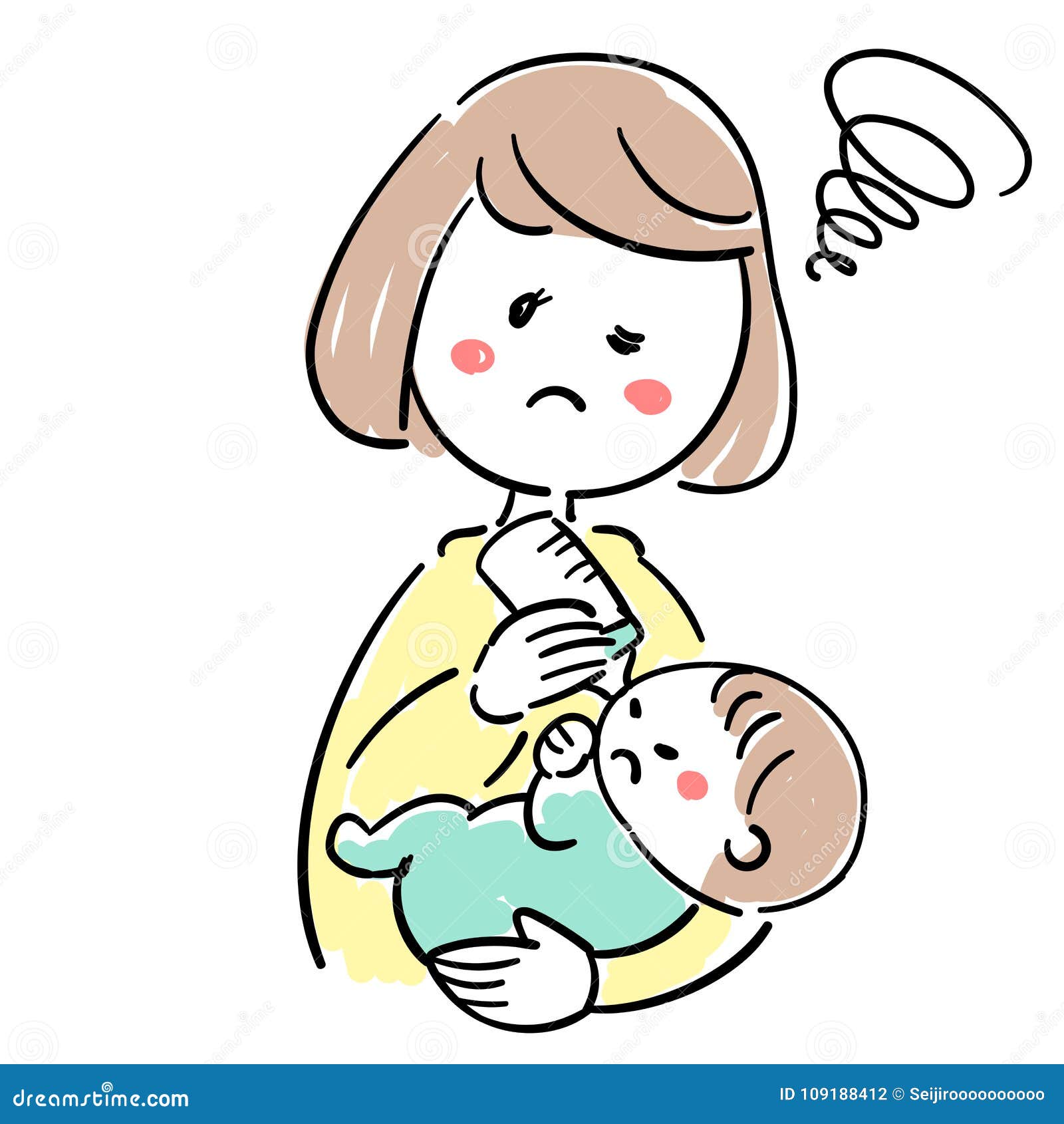 Baby and Child Care_Do Not Drinking Milk Stock Vector - Illustration of ...