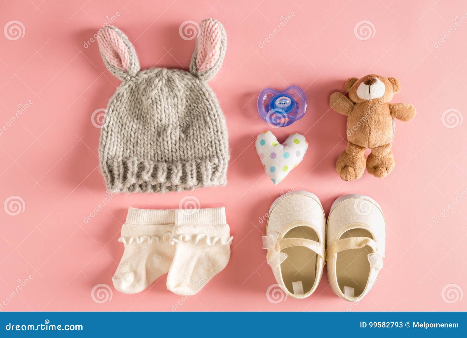 Baby Clothes and Accessories Stock Image - Image of shower, birthday ...