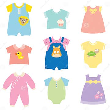 Baby Clothes Collection stock vector. Illustration of infant - 15918759