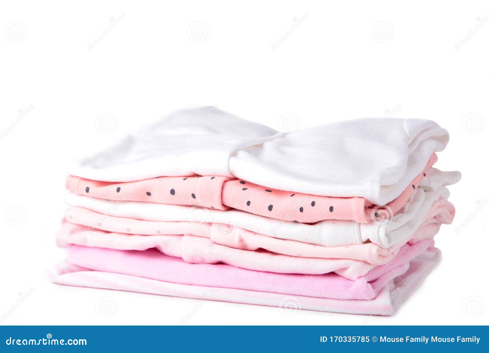 Baby Clothes Isolated on White Background, Cut Out Stock Image - Image ...