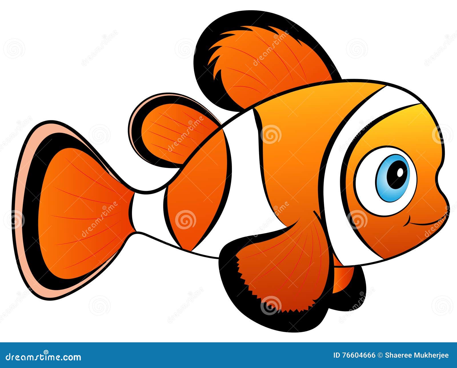 Download Baby Clown Fish Vector Illustration Stock Photo ...