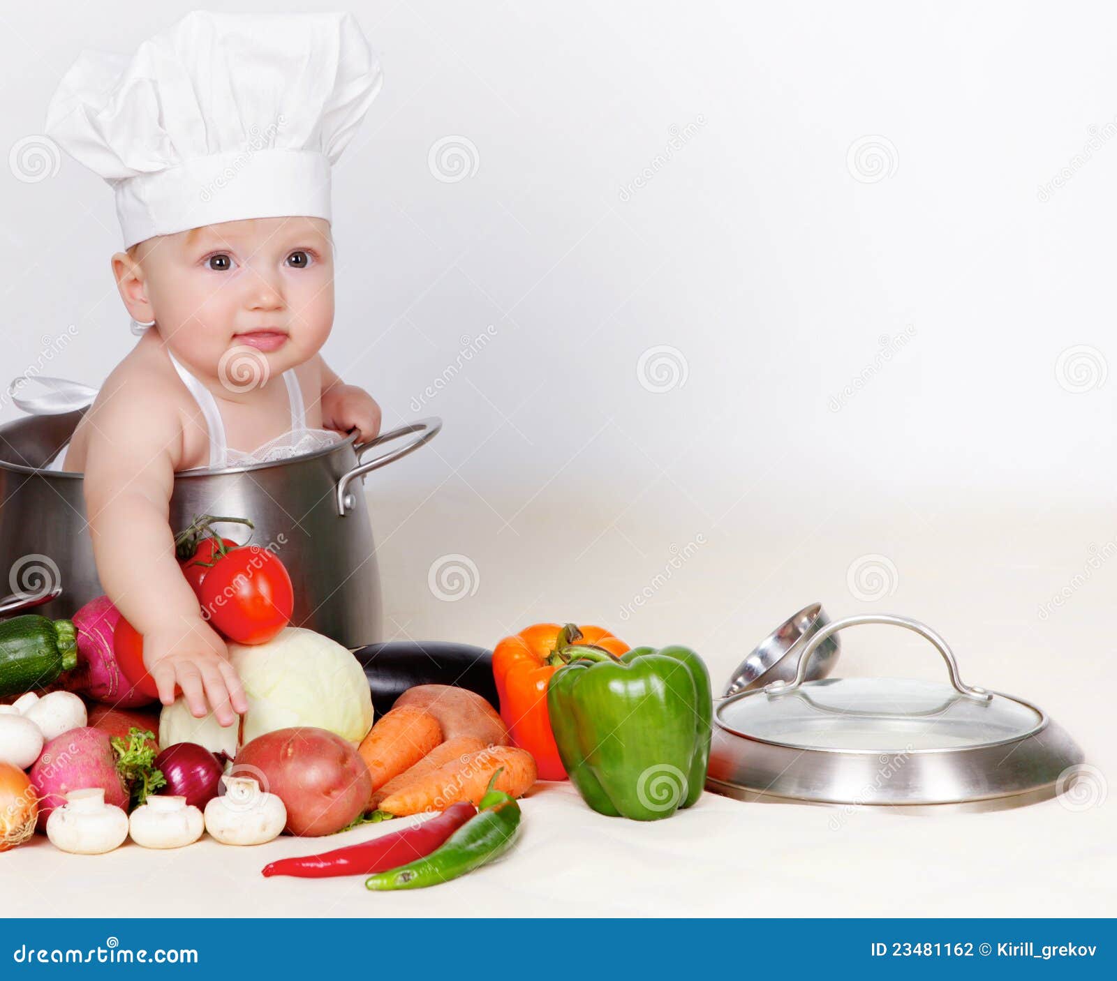 Baby cook stock photo. Image of girl, cute, child, cutting - 23481162