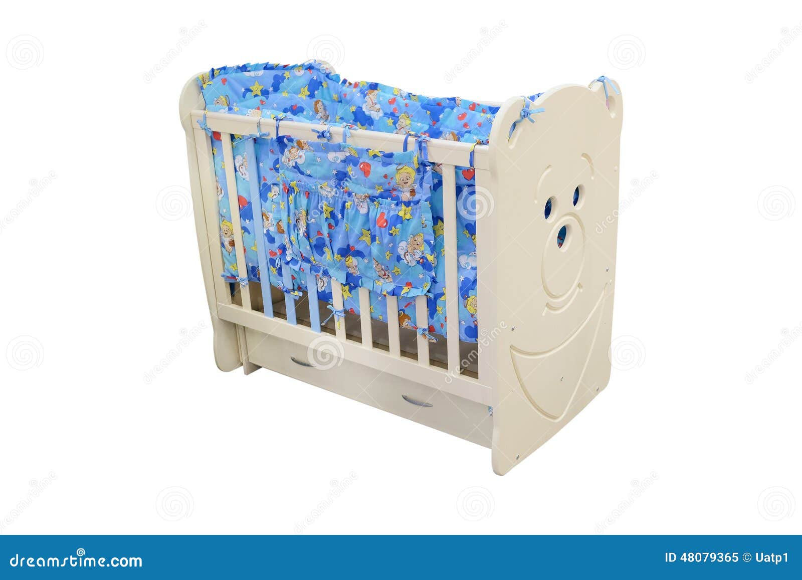 Baby Cot With Drawer Stock Image Image Of Contemporary 48079365