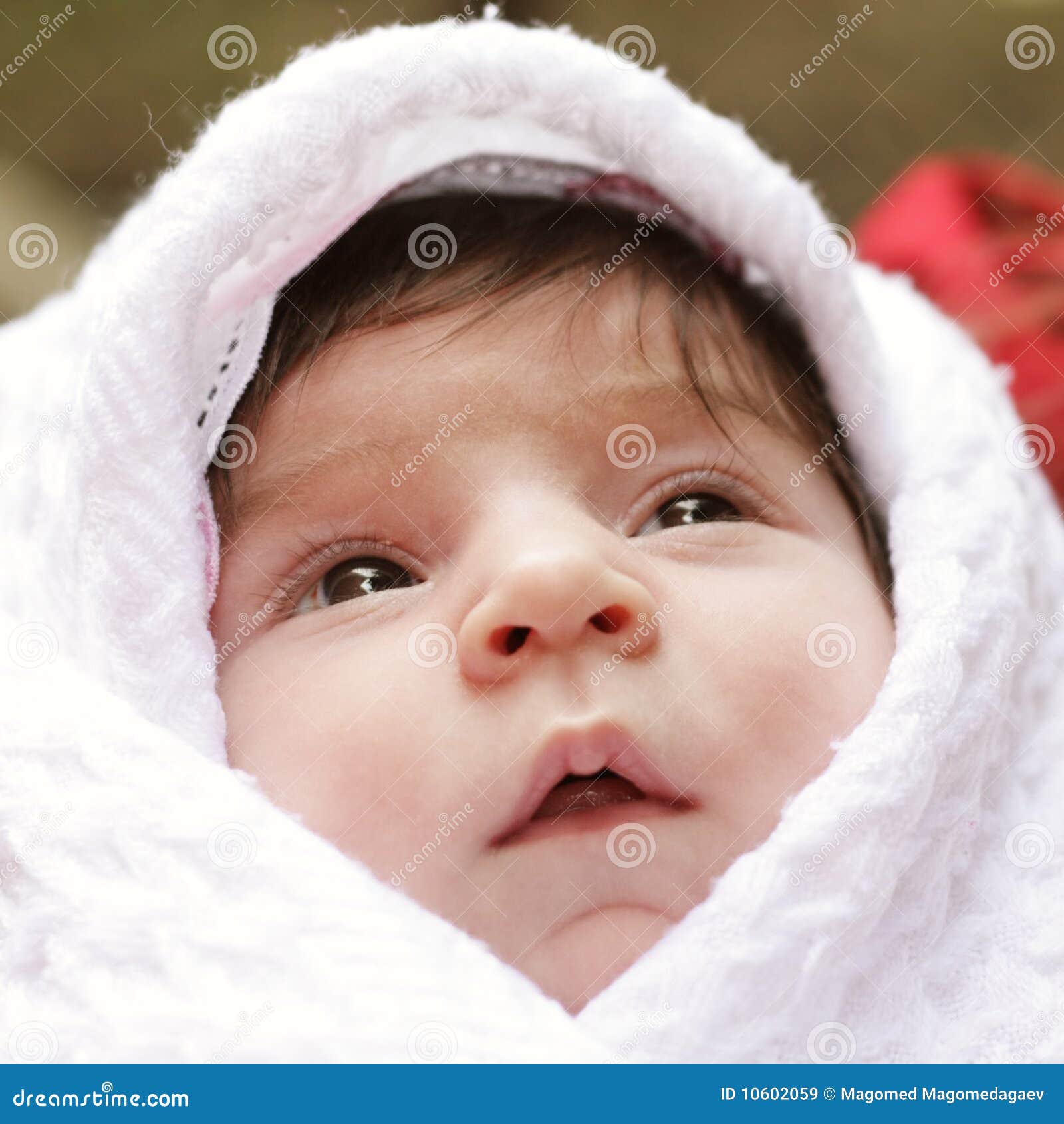 Baby in coverlet stock image. Image of person, infant 10602059
