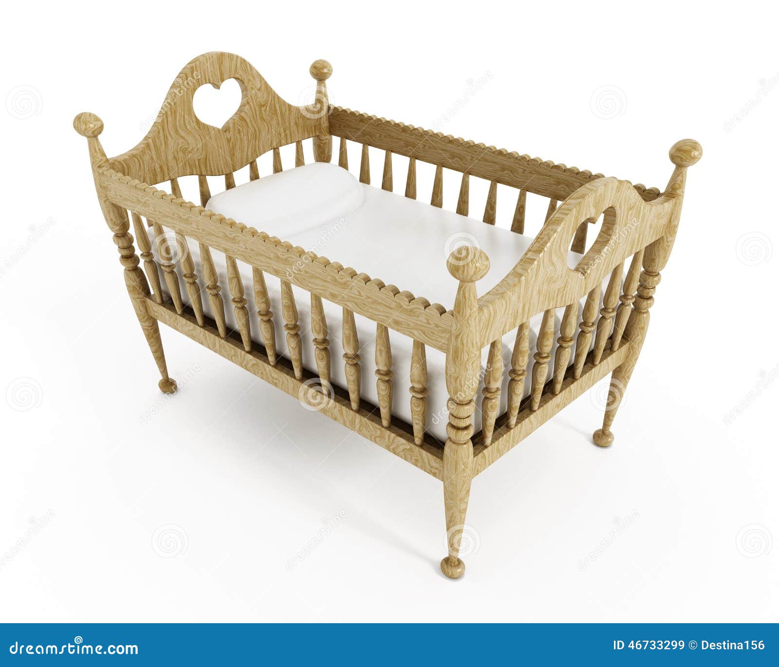 Baby crib stock image. Image of mattress, small, white ...