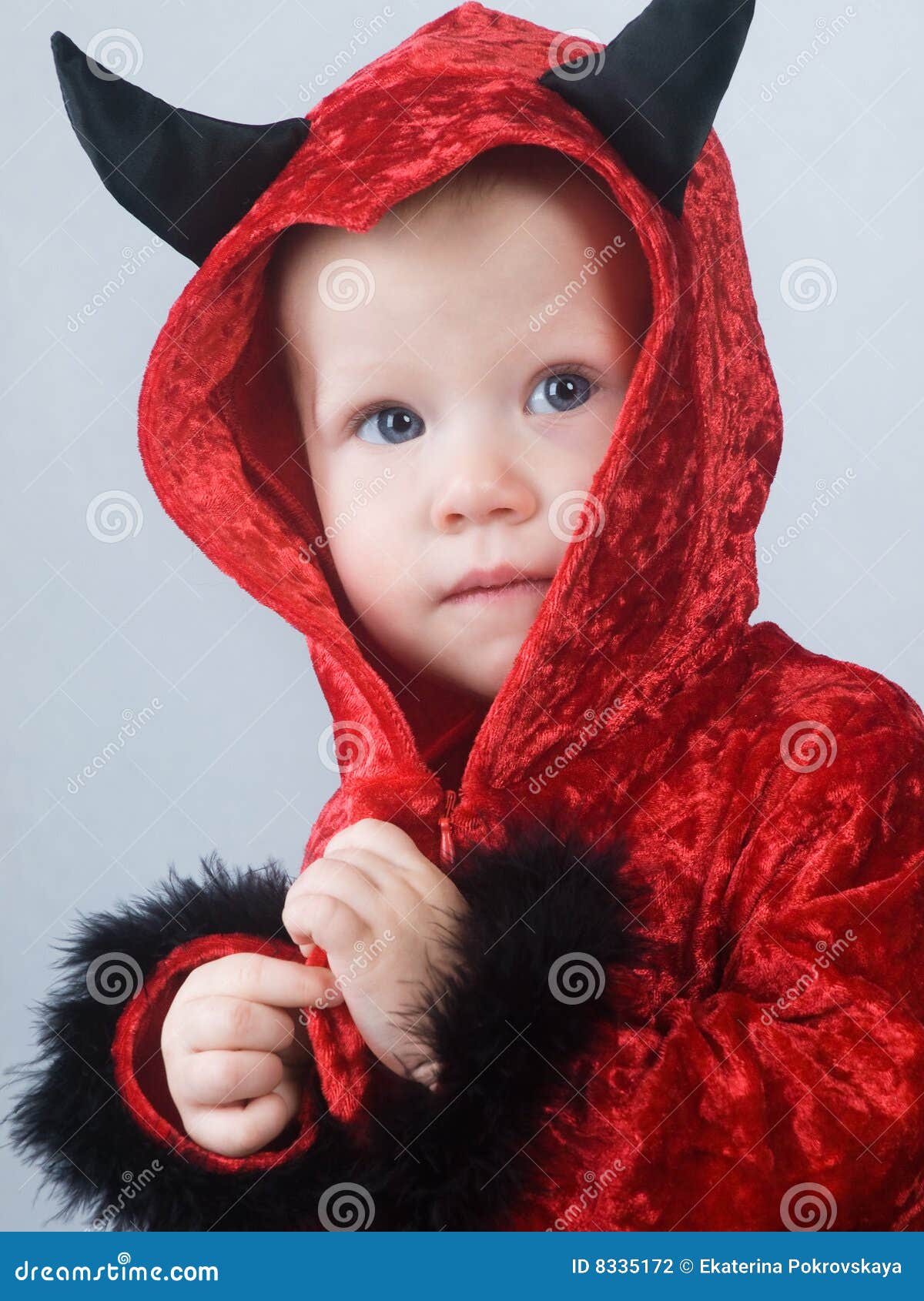Baby devil stock photo. Image of portrait, person, cheerful 8335172