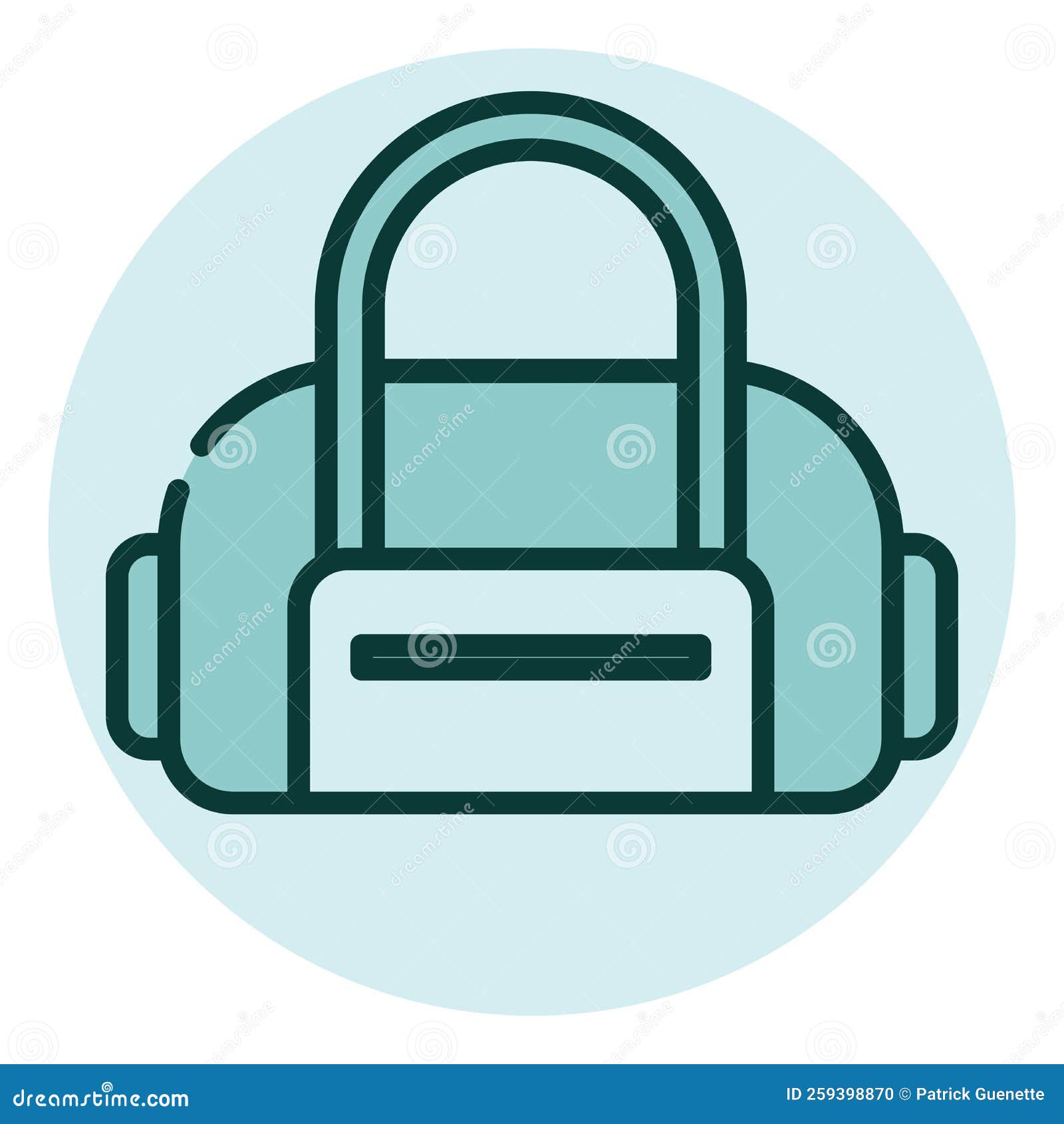 Baby diaper bag, icon stock vector. Illustration of pattern 259398870