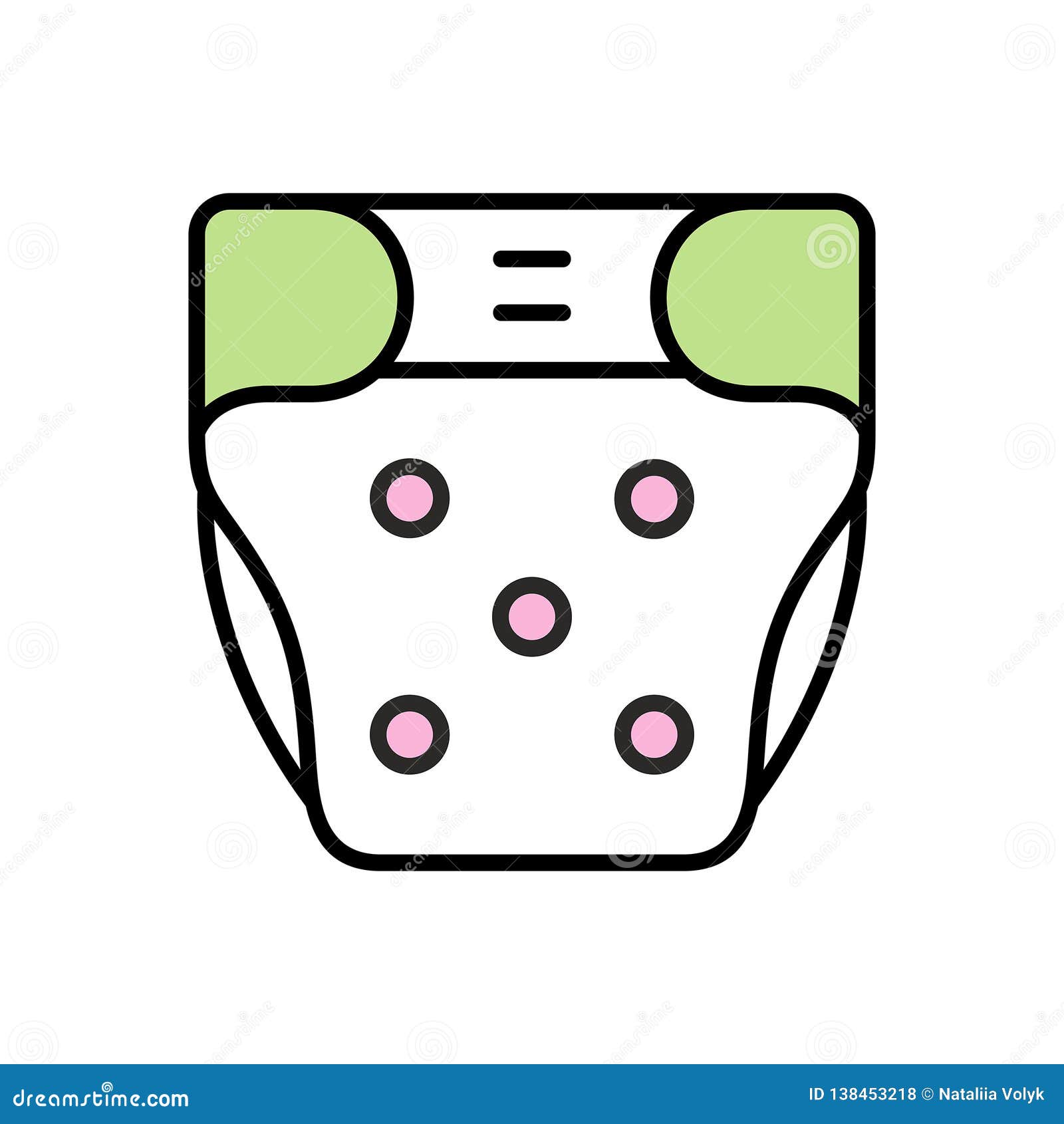 Download Baby Diaper Icon. Vector Illustration Stock Vector ...