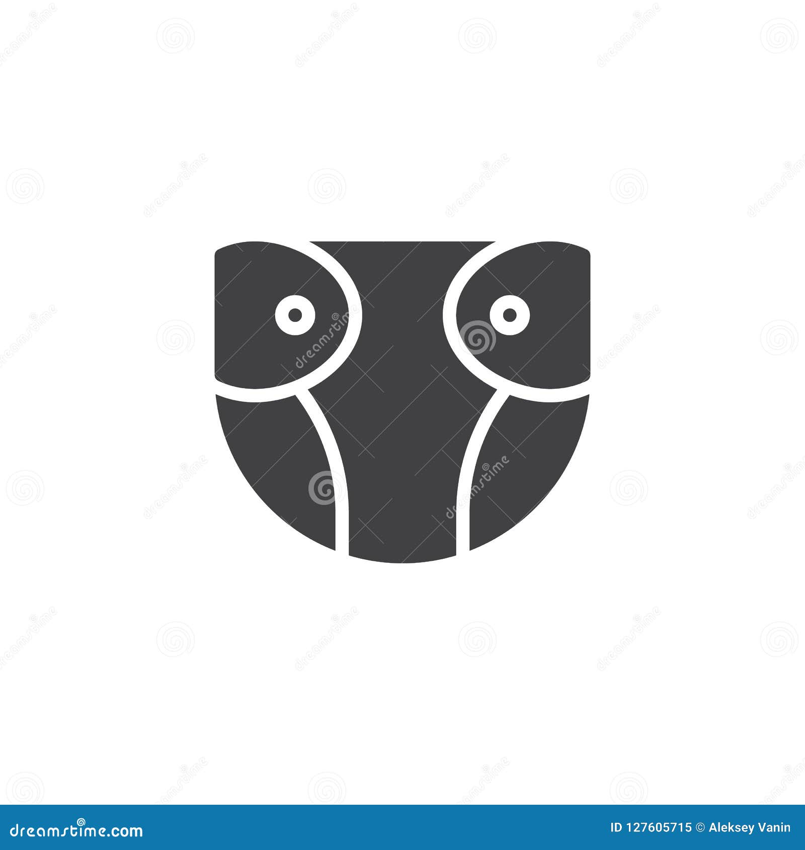 Baby Diaper vector icon stock vector. Illustration of logo ...