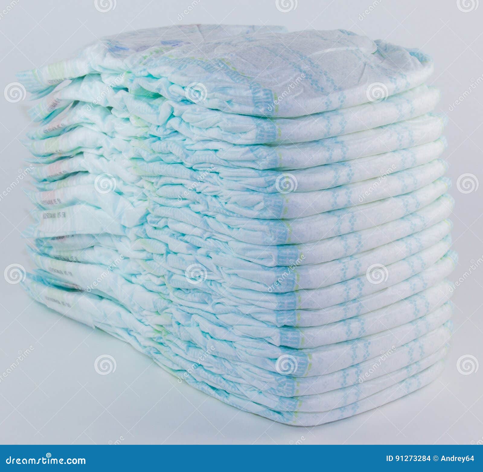 Baby Diapers on a White Background Stock Photo Image of clothing