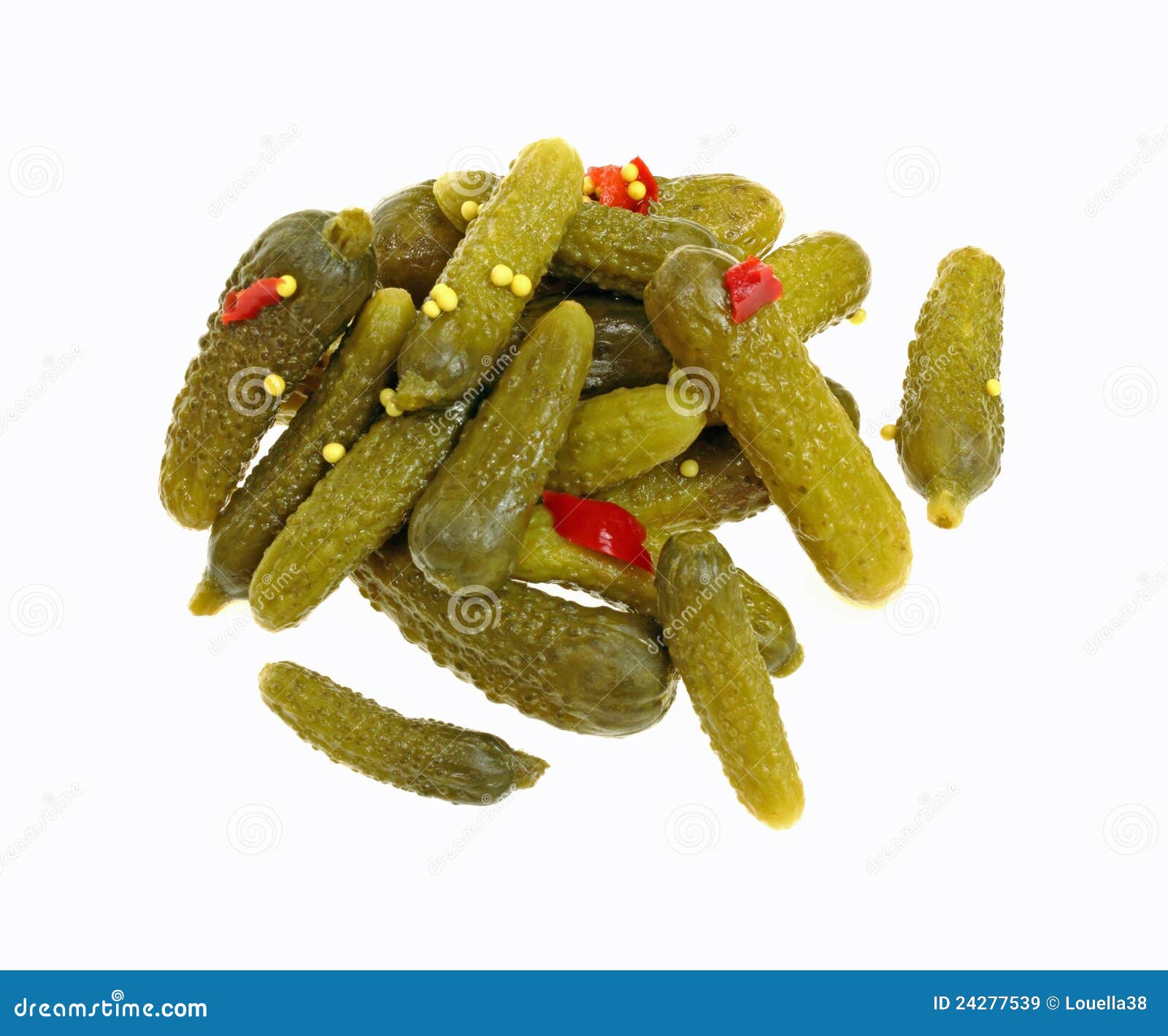 Baby Dill Pickles on White stock image. Image of tasty 24277539