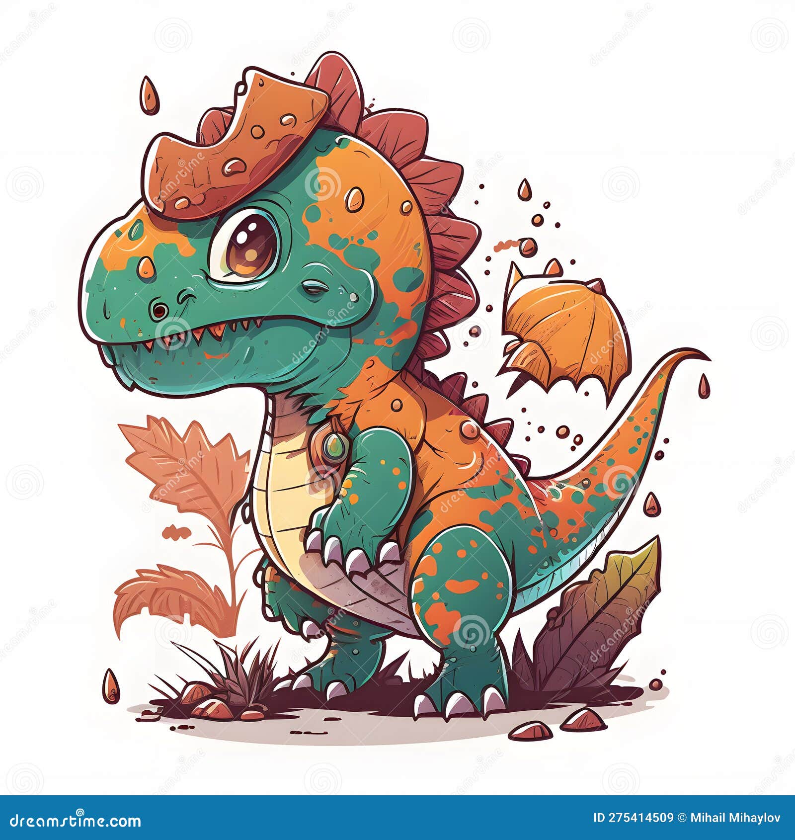 Cute Baby Dinosaur Drawing HighRes Vector Graphic  Getty Images