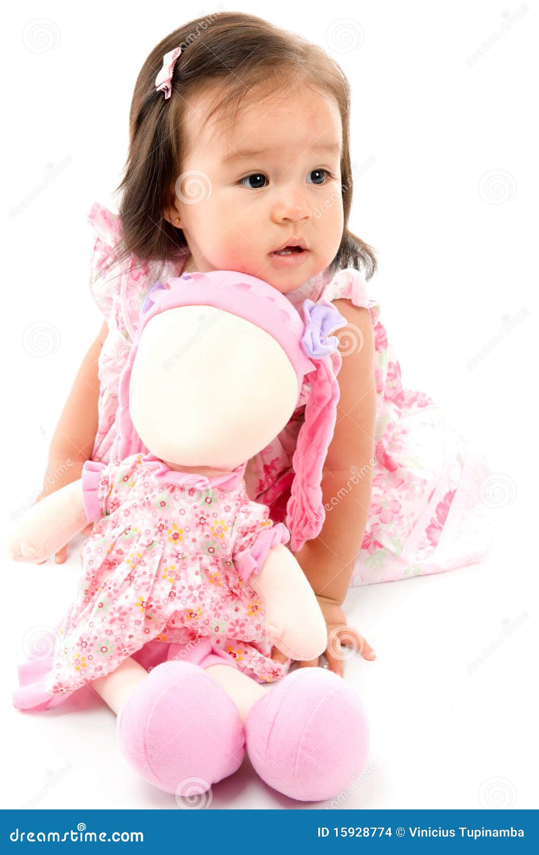 baby doll cartoon image | happy girl hugging doll cartoon ...