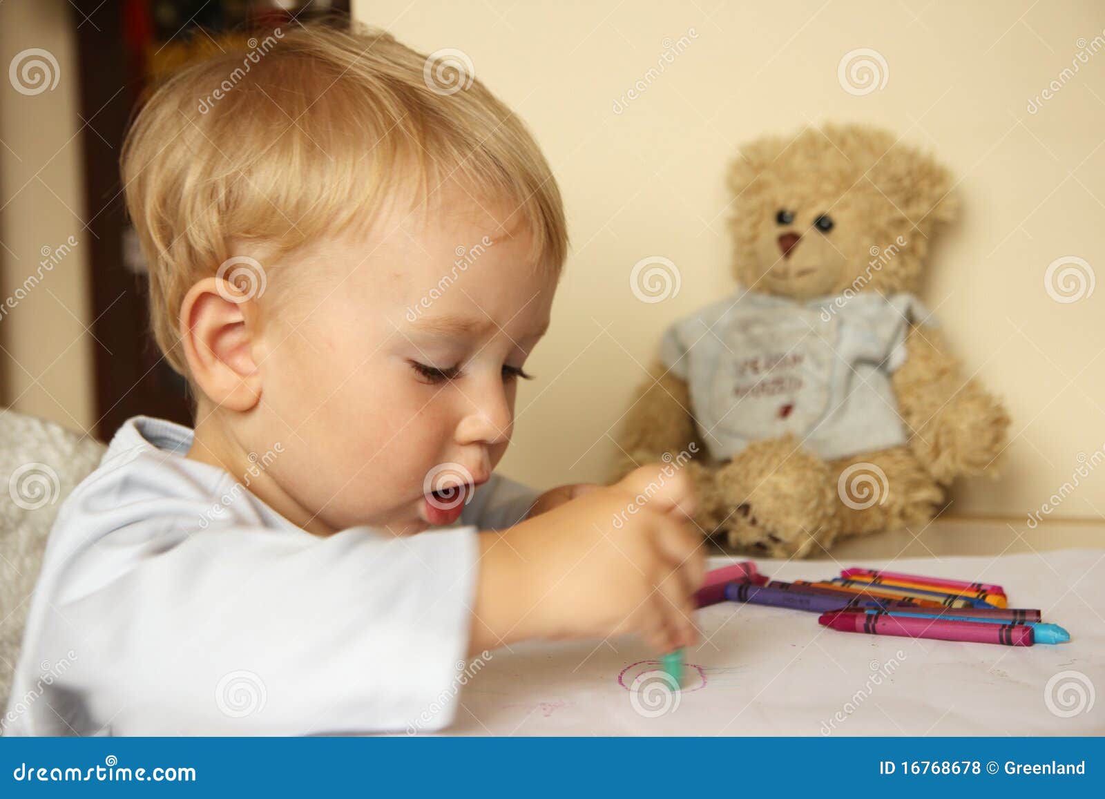 Baby drawing stock photo. Image of draw, beautiful, coloring 16768678