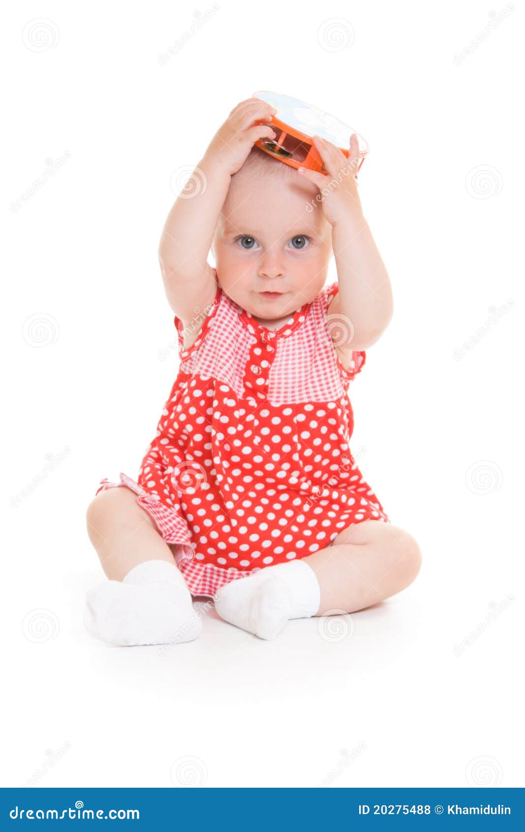 Baby in dress stock photo. Image of baby, portrait, little 20275488