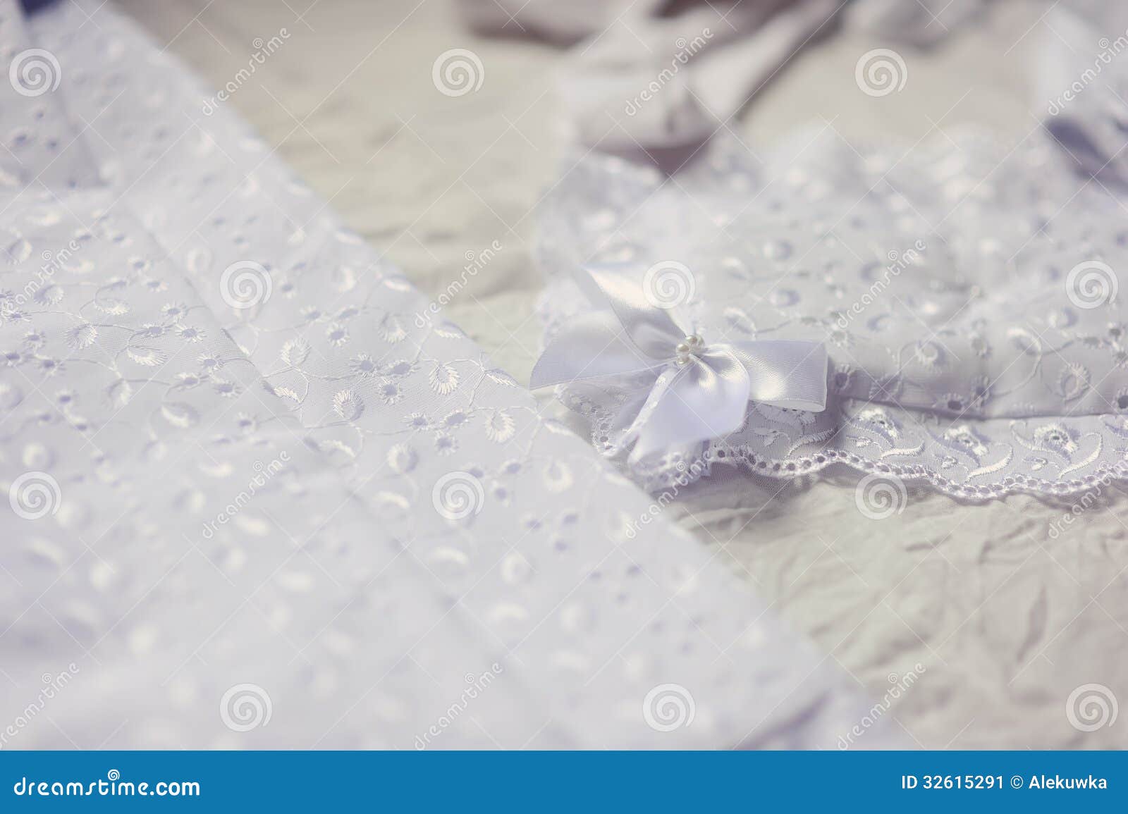 Baby dress and bonnet stock image. Image of human, innocence - 32615291