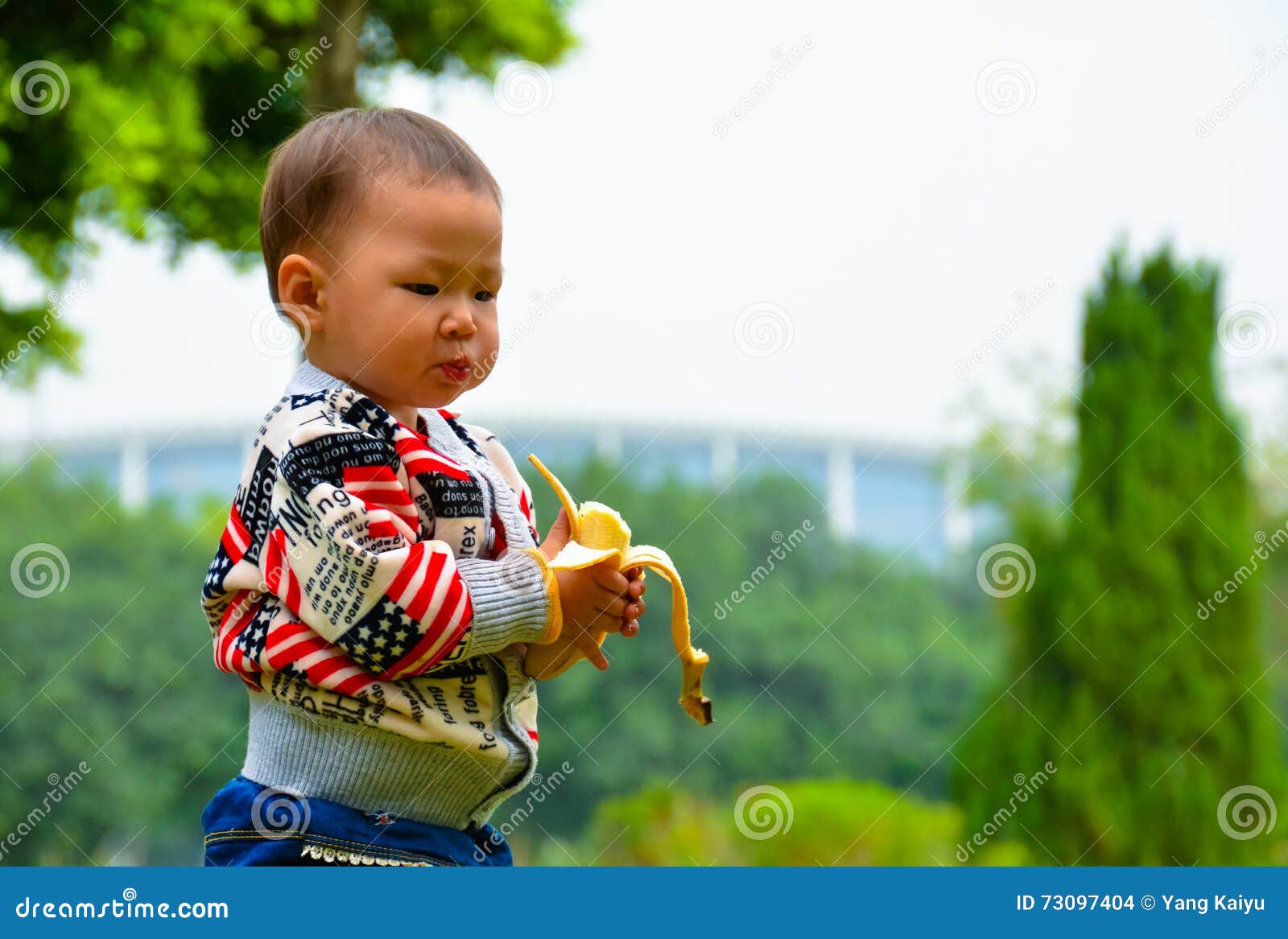 Baby eat fruit stock photo. Image of chinese, hunger - 73097404