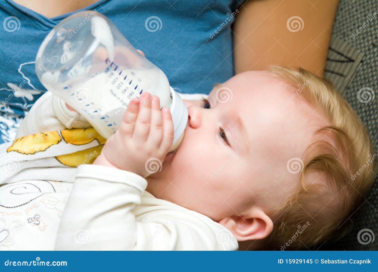 baby eating from bottle