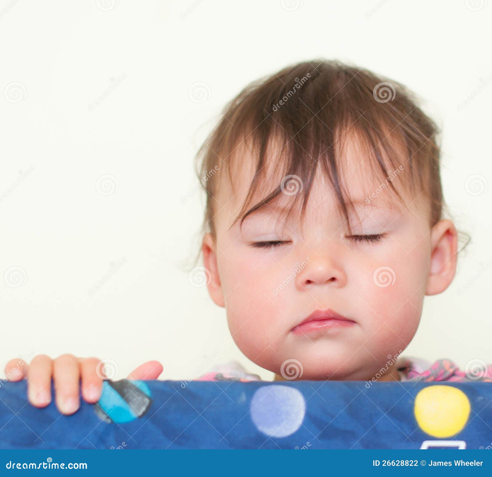 Baby with Eyes Closed stock photo. Image of comfortable 26628822