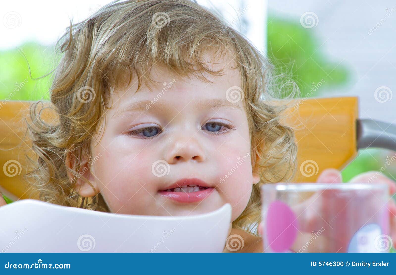 Baby face stock photo. Image of indoors, baby, cereal 5746300