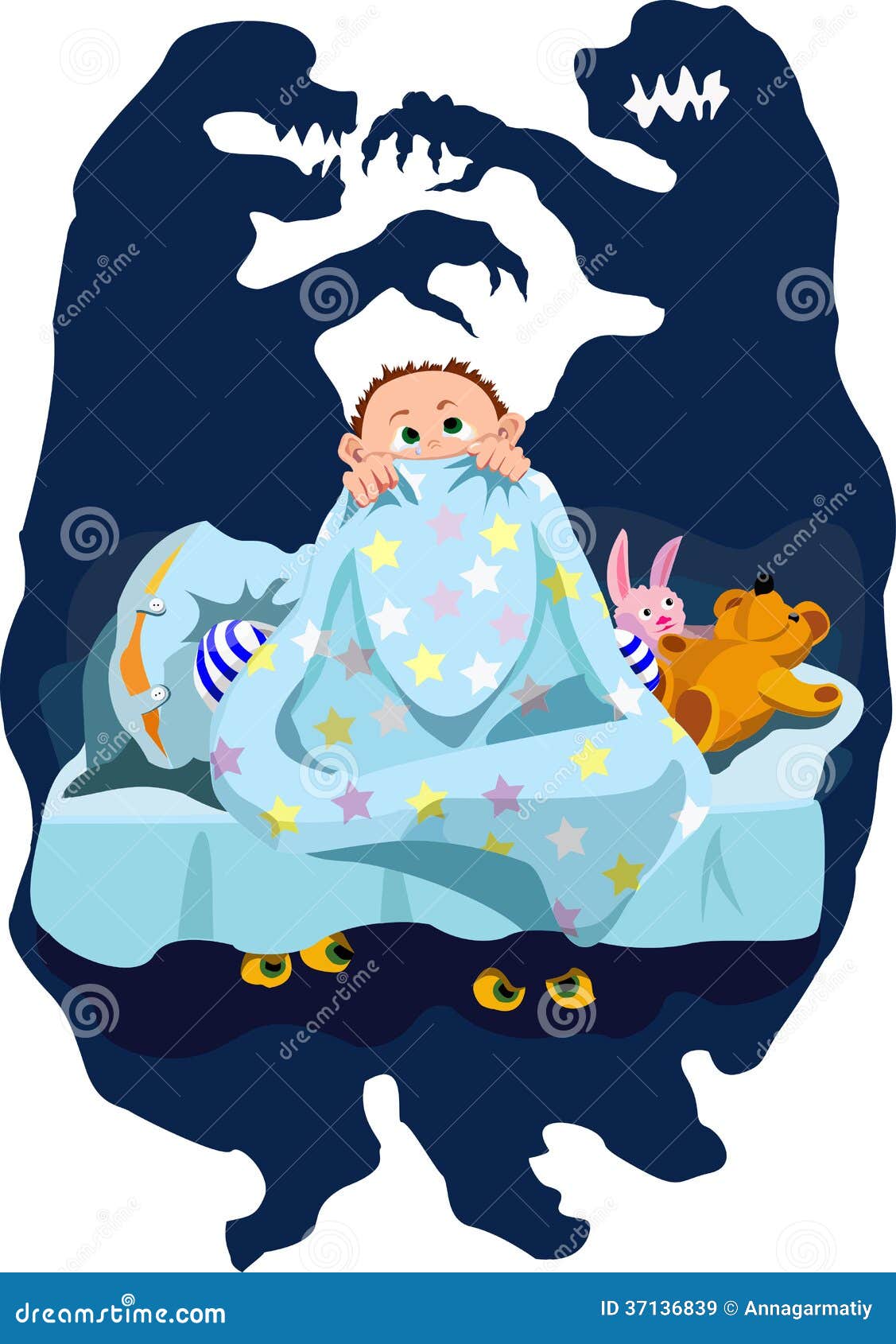 Baby Fear Stock Vector Illustration Of Dark Dread Wind 37136839