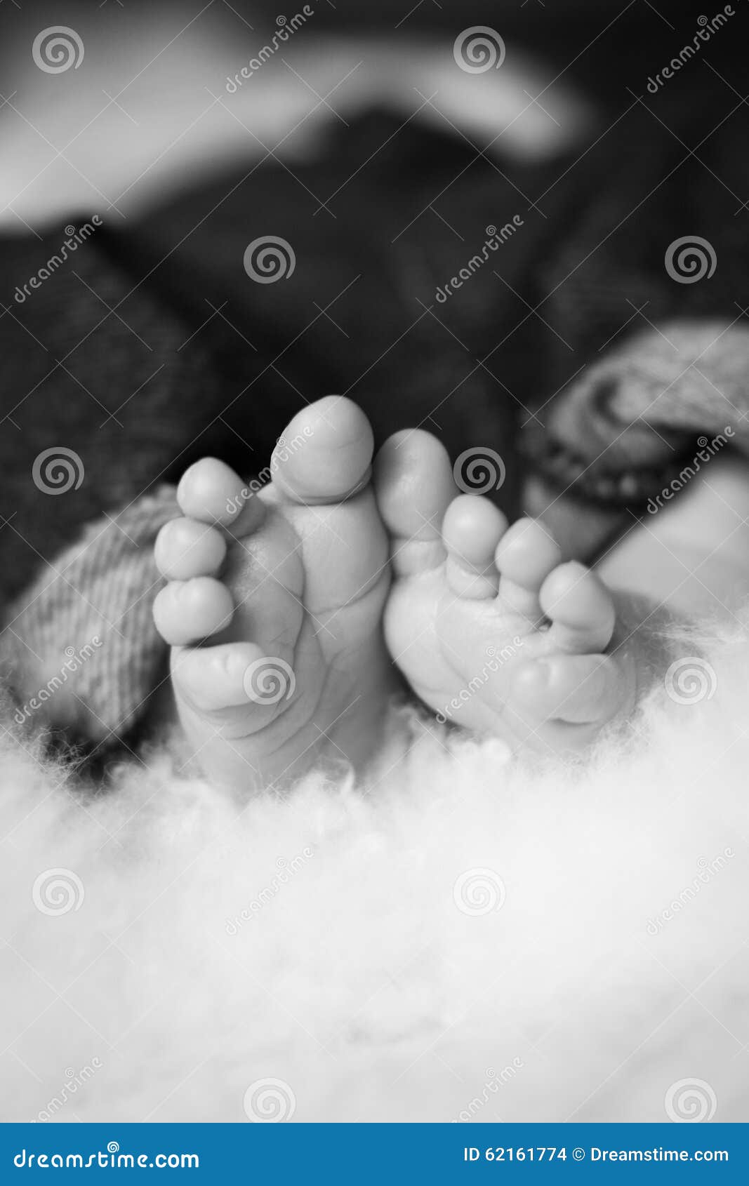 Baby feet stock photo. Image of blackandwhite, parenthood 62161774