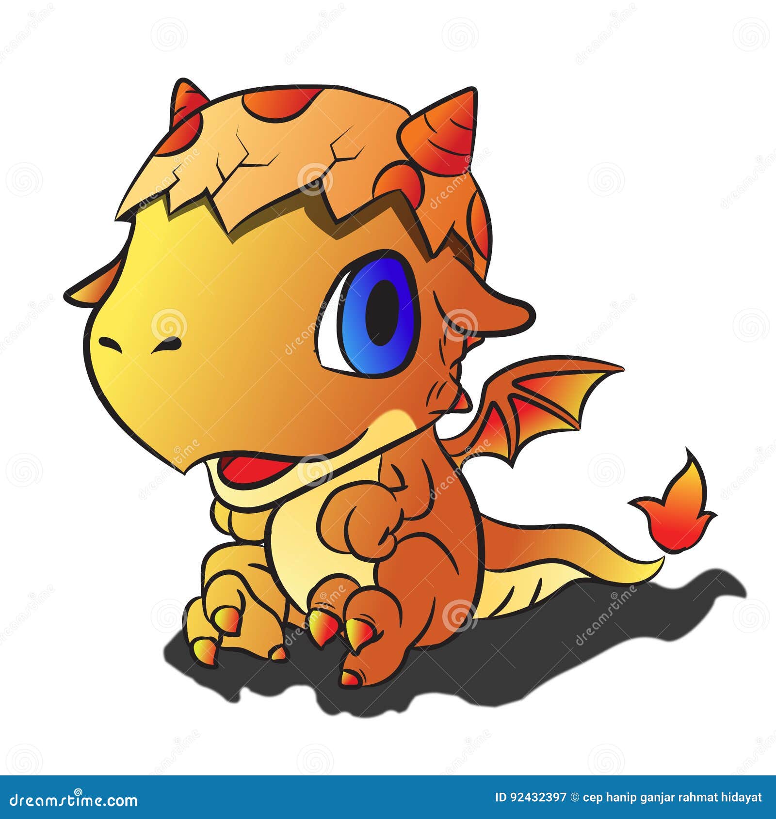 Baby fire dragon stock illustration. Illustration of baby - 92432397 Baby fire dragon stock illustration. Illustration of baby - 92432397