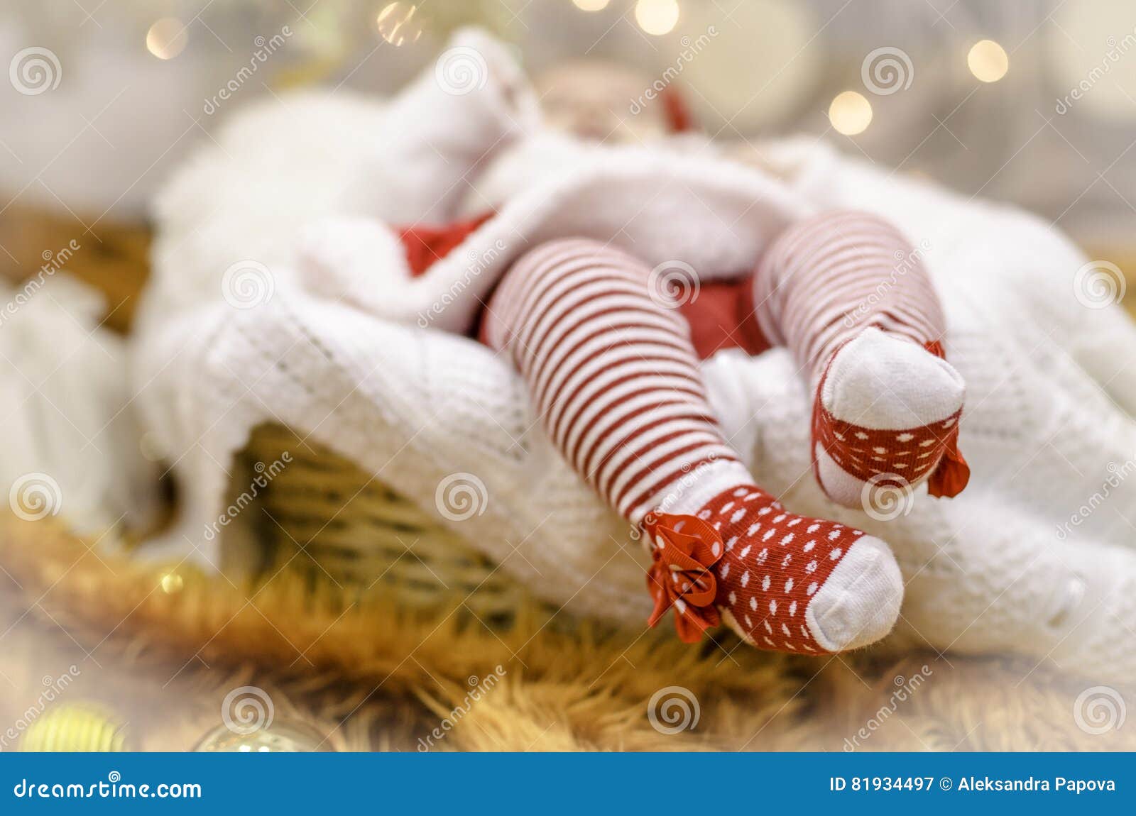 Baby foot stock image. Image of socks, time, christmas 81934497