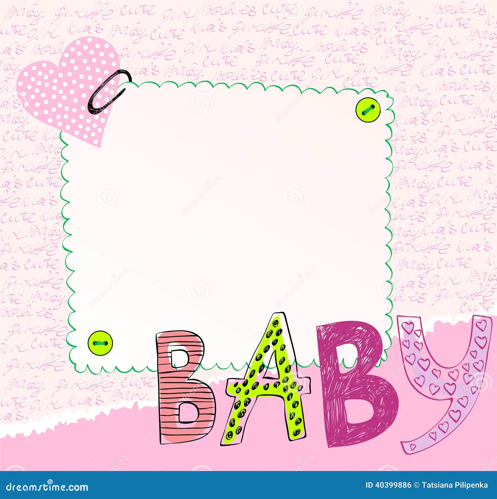 Baby Frame stock vector. Illustration of good, frame 40399886