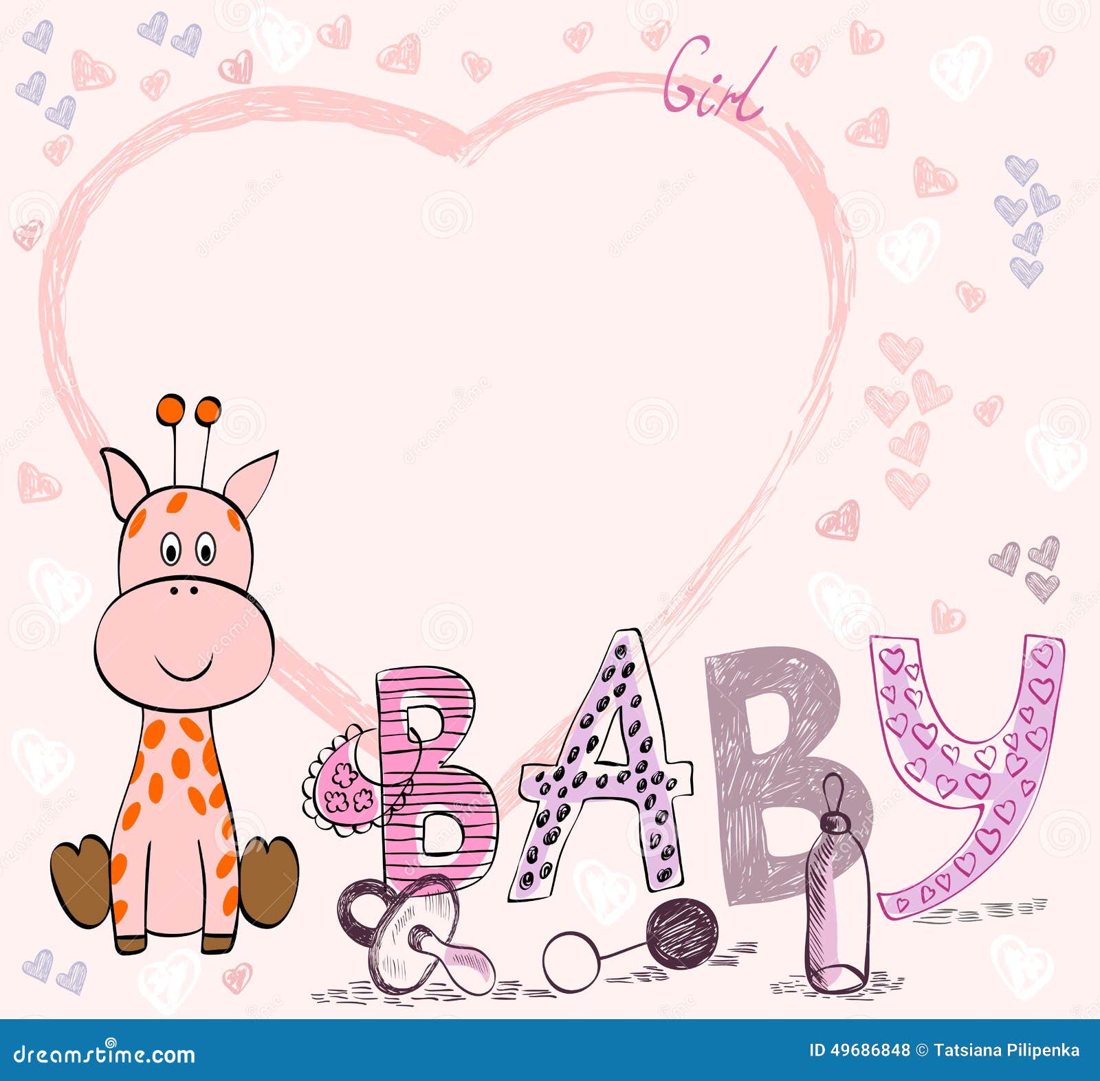 Baby Frame stock vector. Illustration of cartoon, birthday 49686848