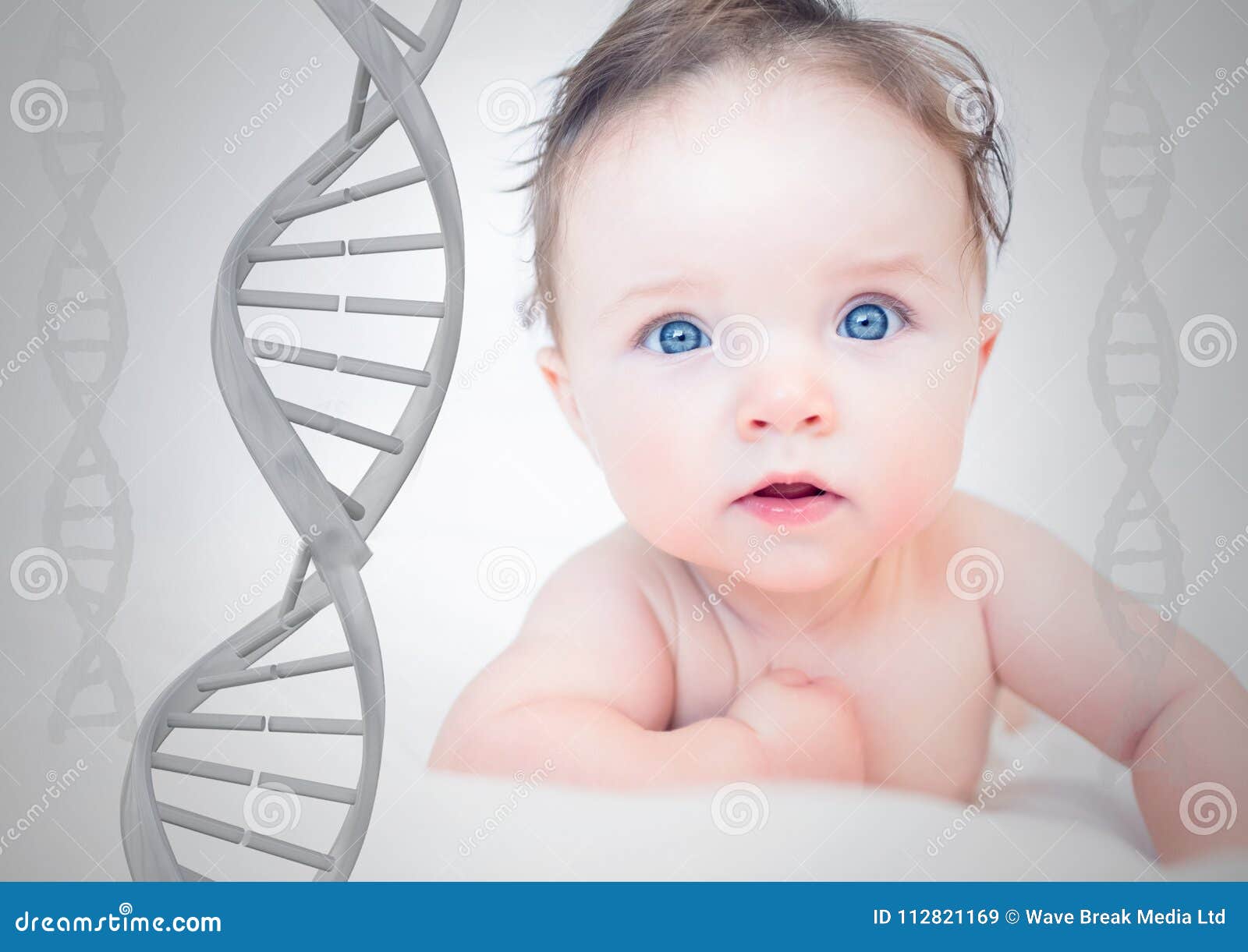 Baby with DNA stock image. Image of advertisement 112821169