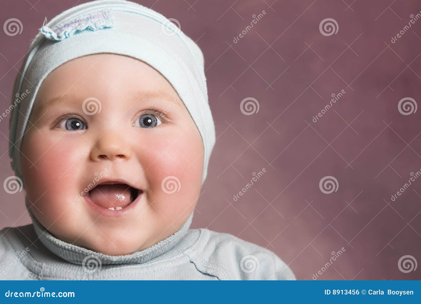 Baby Girl stock photo. Image of pink, daughter, smiling - 8913456