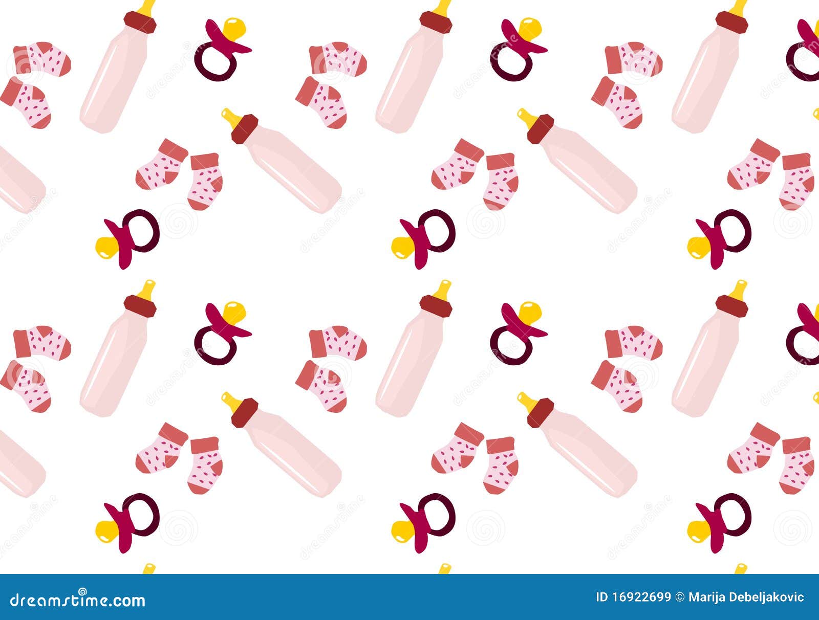 Baby Girl Background Stock Illustration Image Of Pattern 16922699