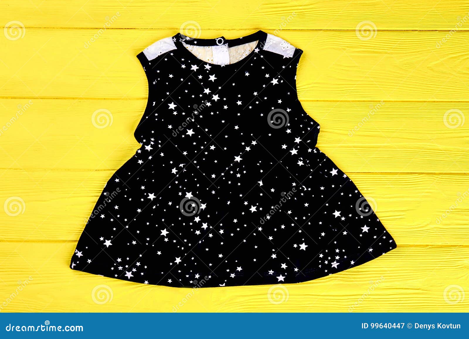 Baby-girl Black Stars Print Dress. Stock Image - Image of sale, casual ...
